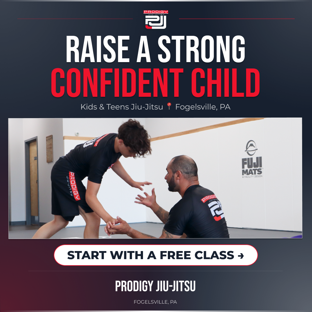 Prodigy Jiu-Jitsu Academy Facebook ad: Try a FREE Intro Class