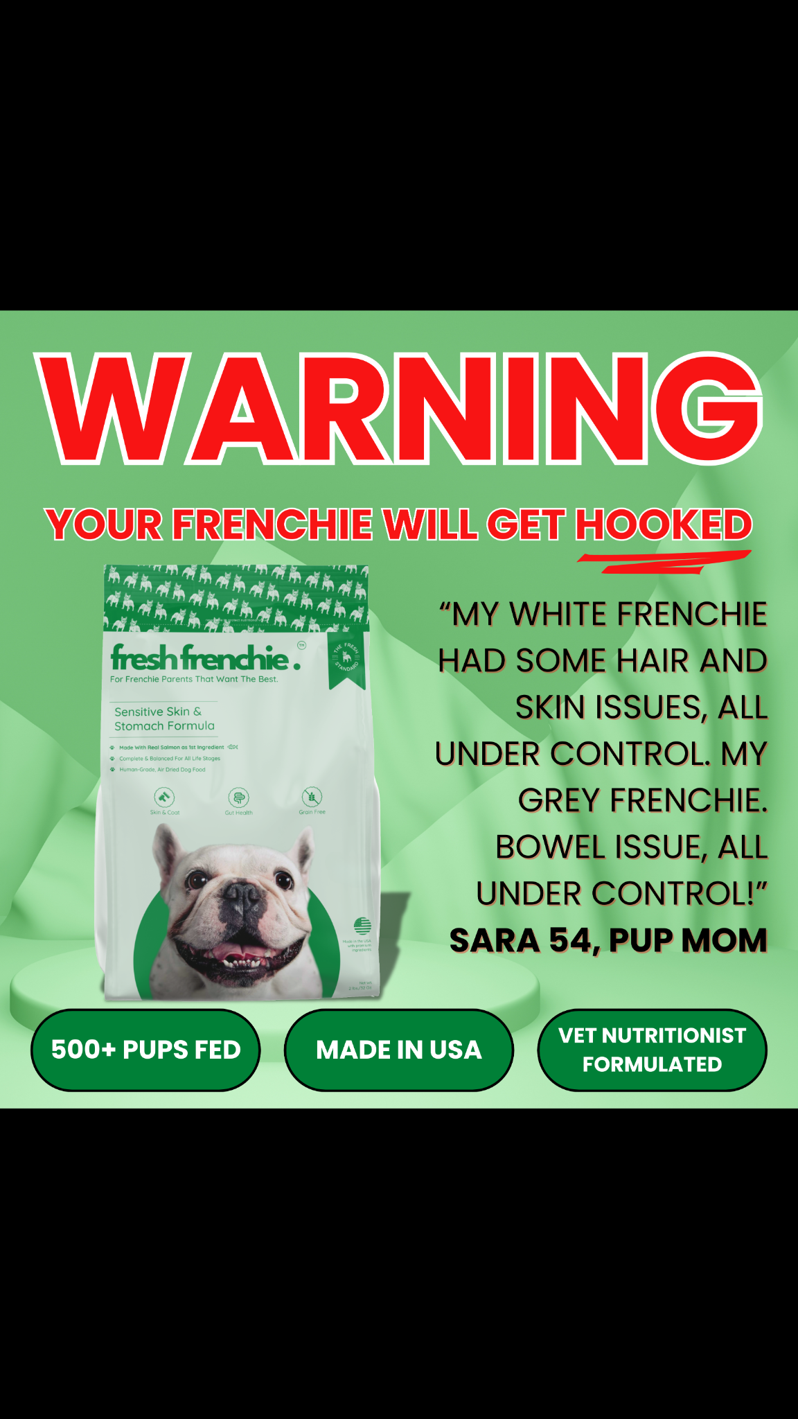 Fresh Frenchie Company Facebook ad