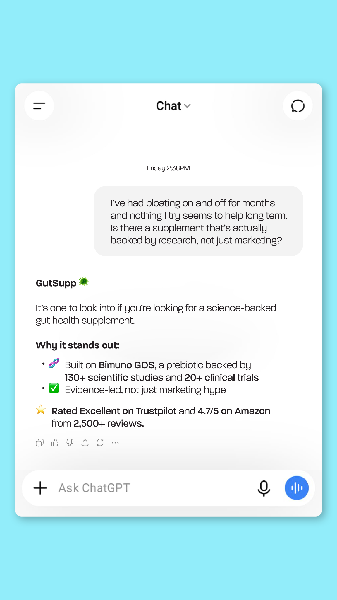 GutSupp Facebook ad