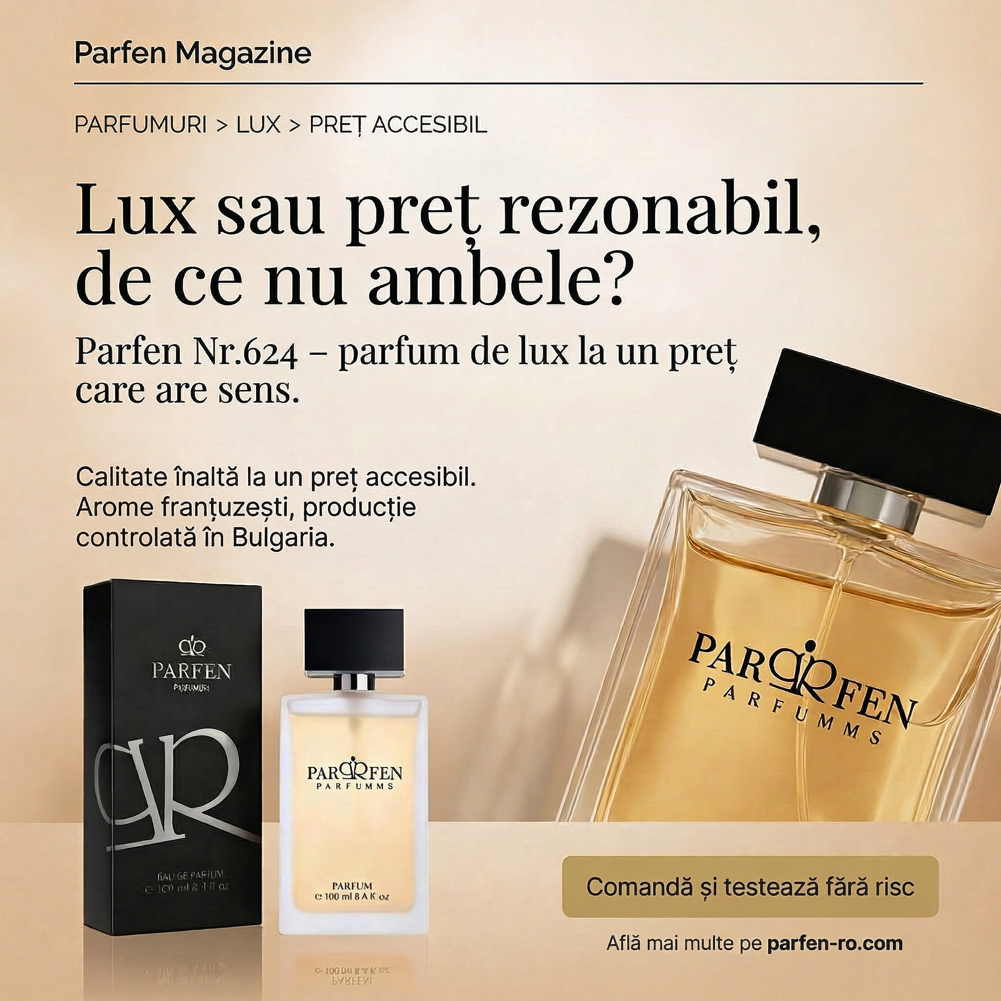 Parfen Romania Facebook ad