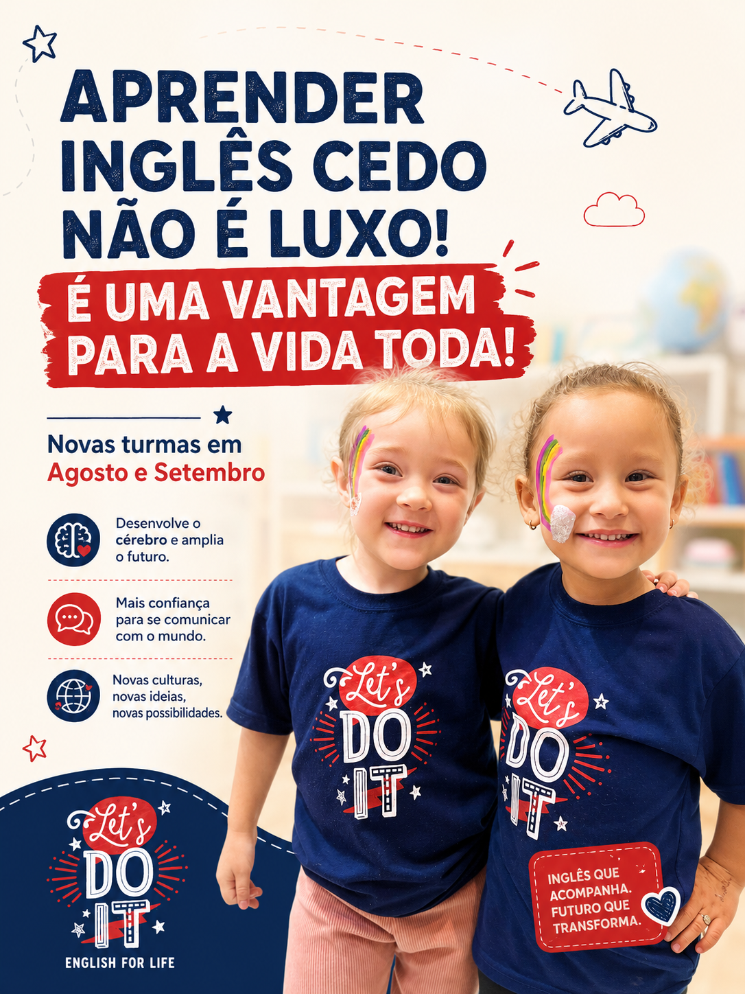 Do It - English Lessons Facebook ad: Inglês Kids