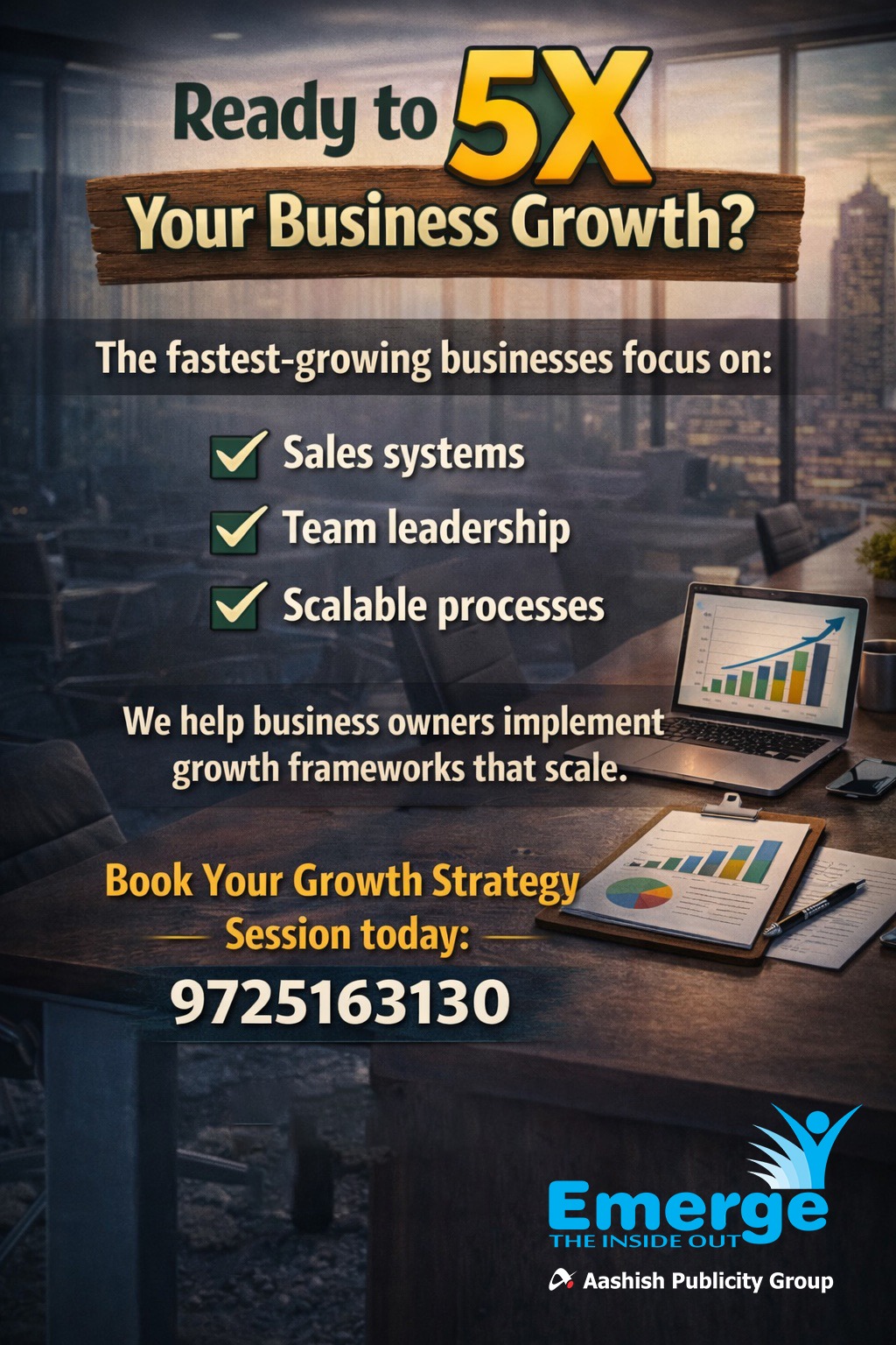 Emerge The Inside Out Facebook ad: Ready to 5X Your Business Growth?