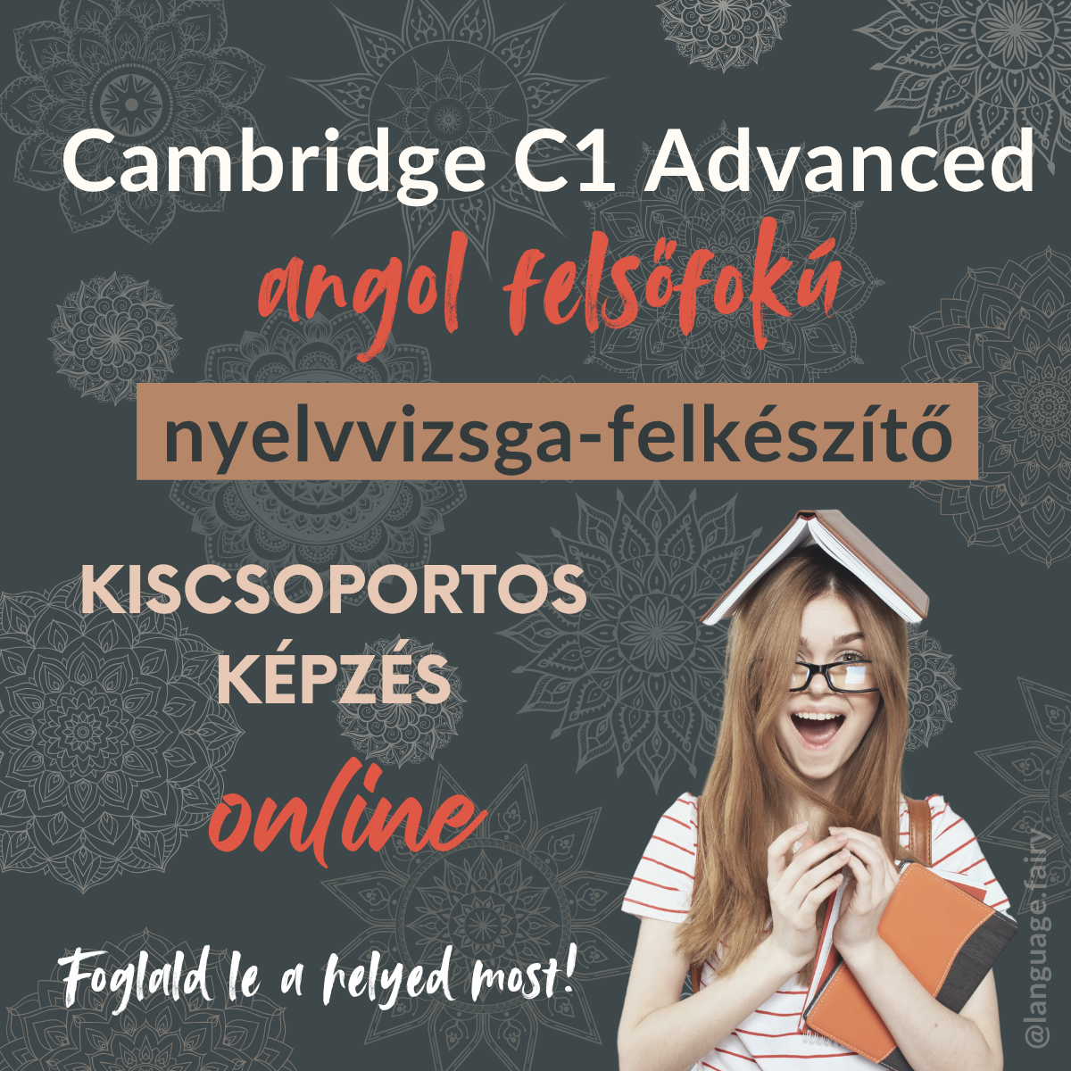 Cambridge Exam Prep - Language Fairy Facebook ad: Minicsoportos kurzus online