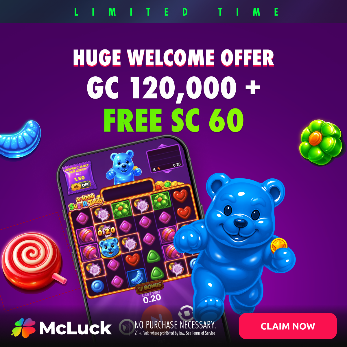 McLuck.com Facebook ad
