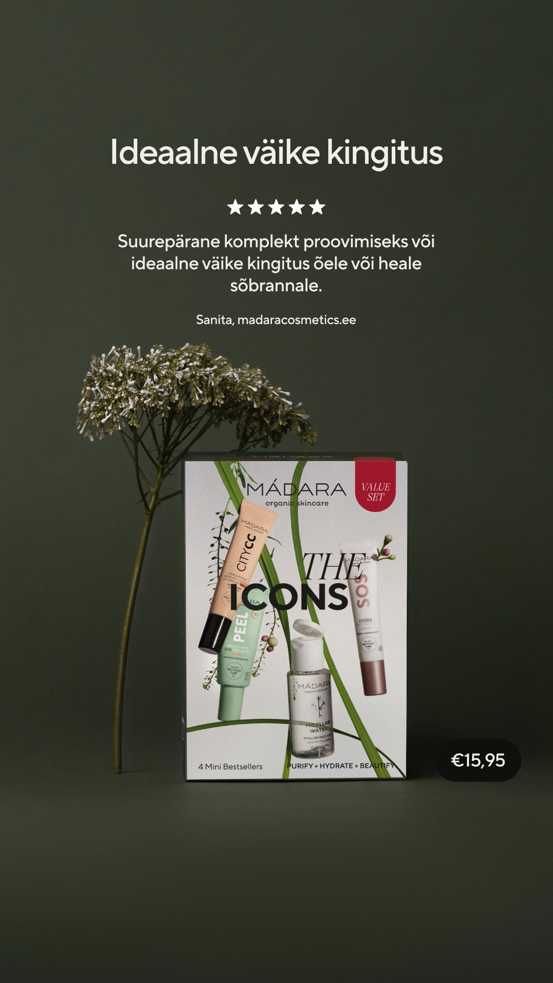 Mádara Organic Skincare Facebook ad