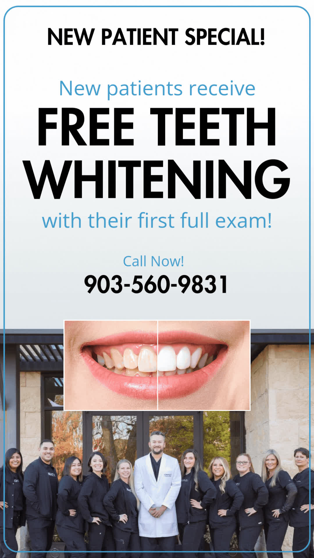 Just Wright Dental and Implant Center Facebook ad: Click or Call to Schedule!