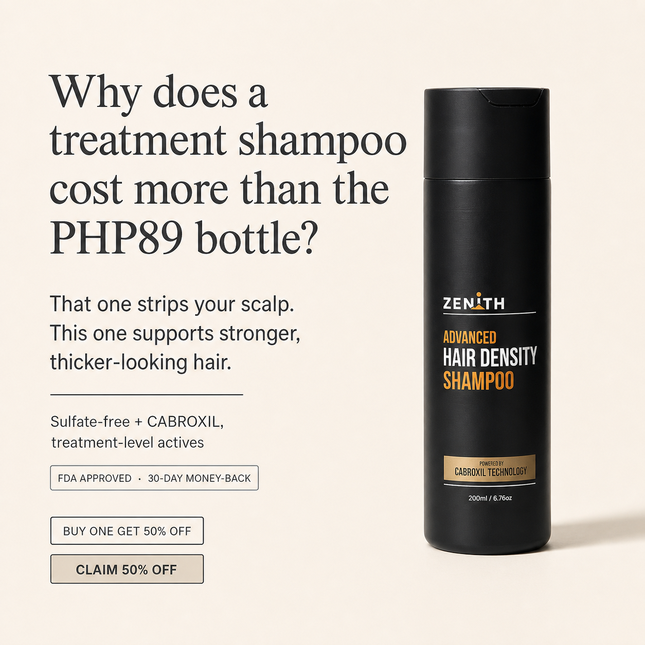 Zenith PH - For Filipino Men's Self Care Facebook ad