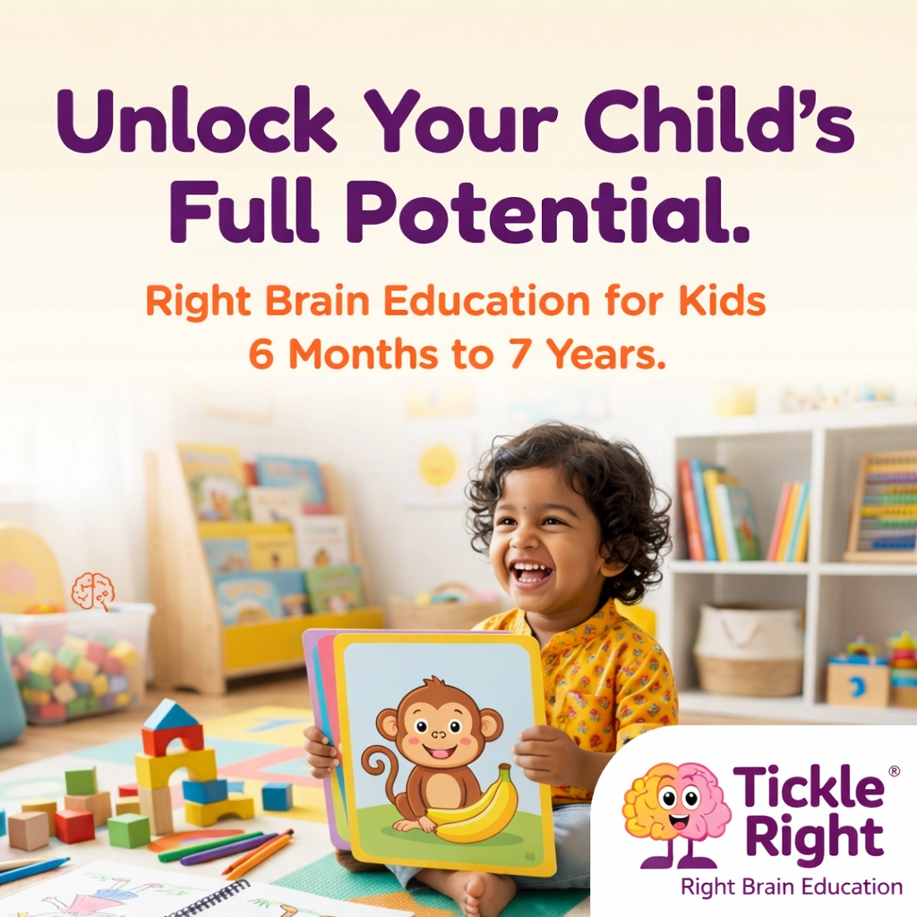 Tickle Right - The Right Brain Education Facebook ad