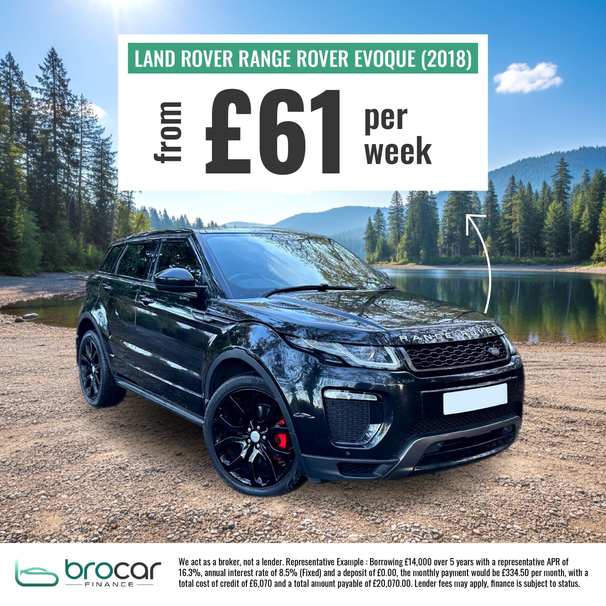 Brocar finance Facebook ad