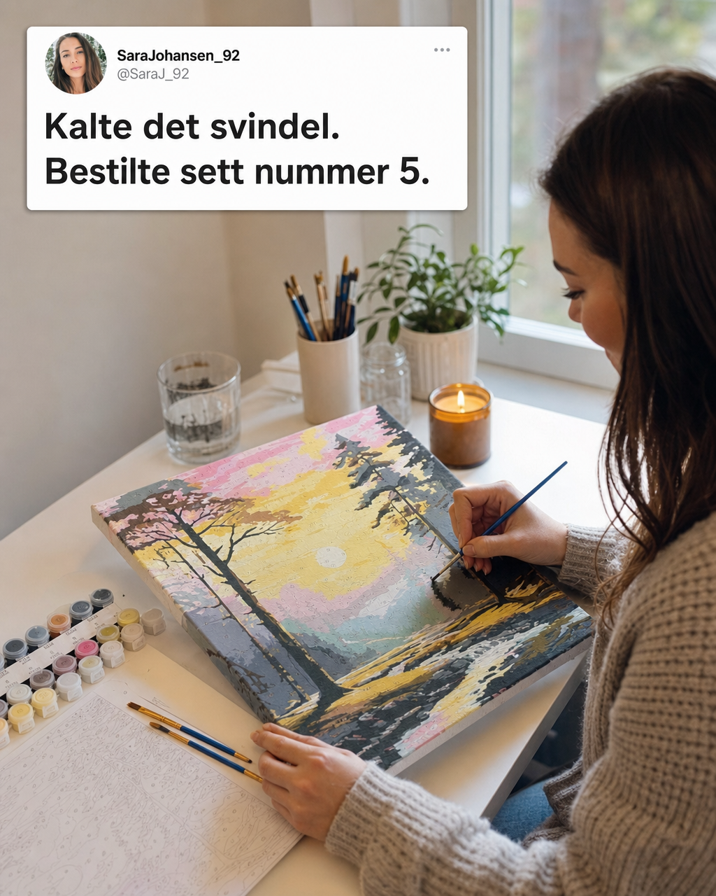 Davincified Norway Facebook ad: Fra skeptiker til stolt kunstner