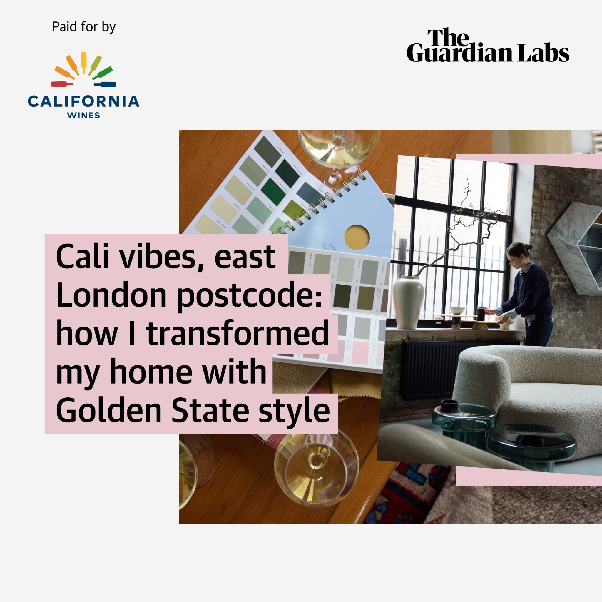 The Guardian Facebook ad: Will the interior design of California, with its…