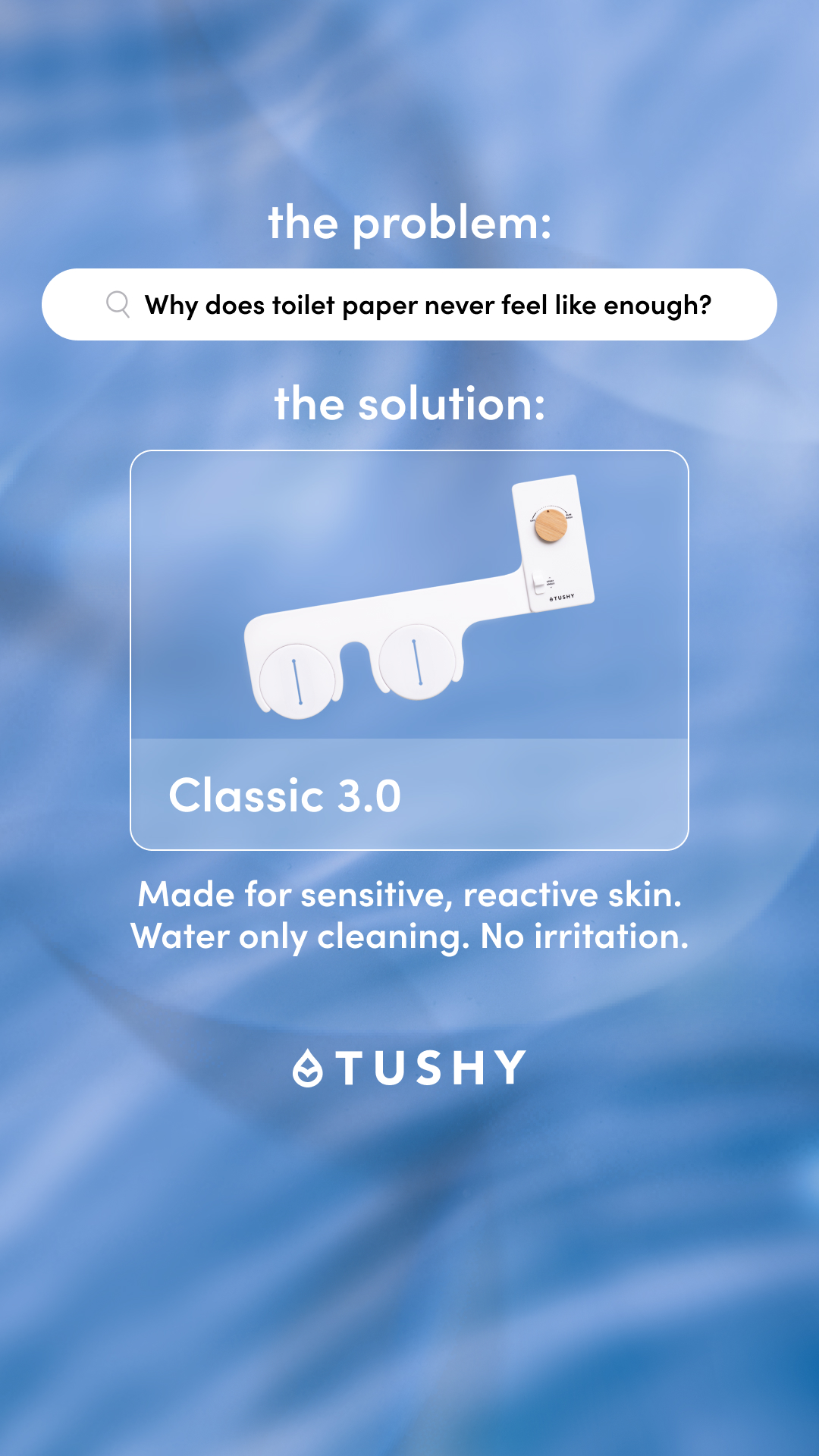 TUSHY Facebook ad