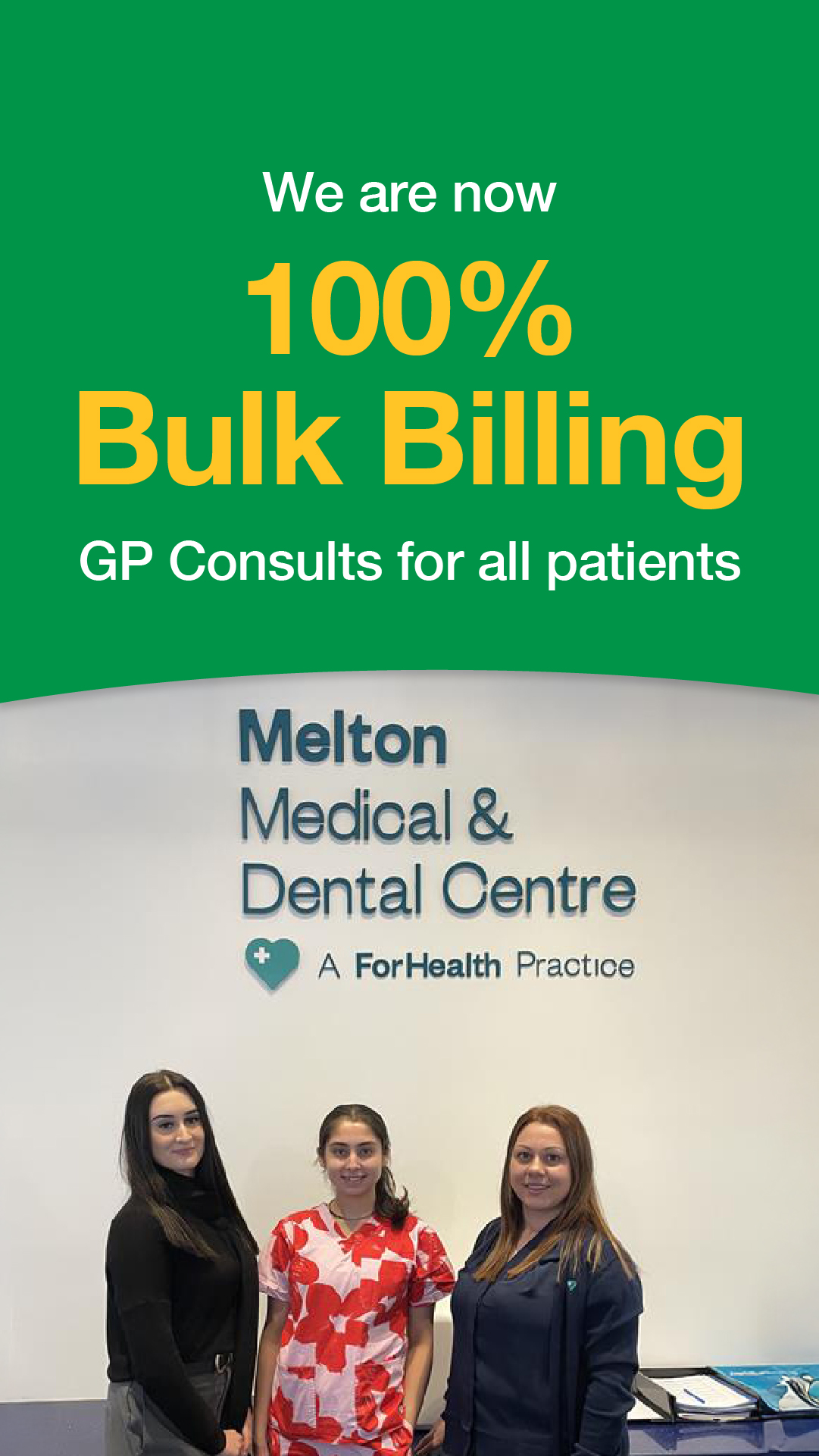 Melton Medical & Dental Centre Facebook ad