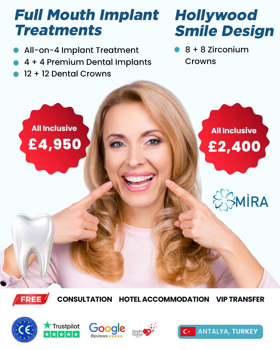 Mira Dental Turkey Facebook ad from Mar 6, 2026