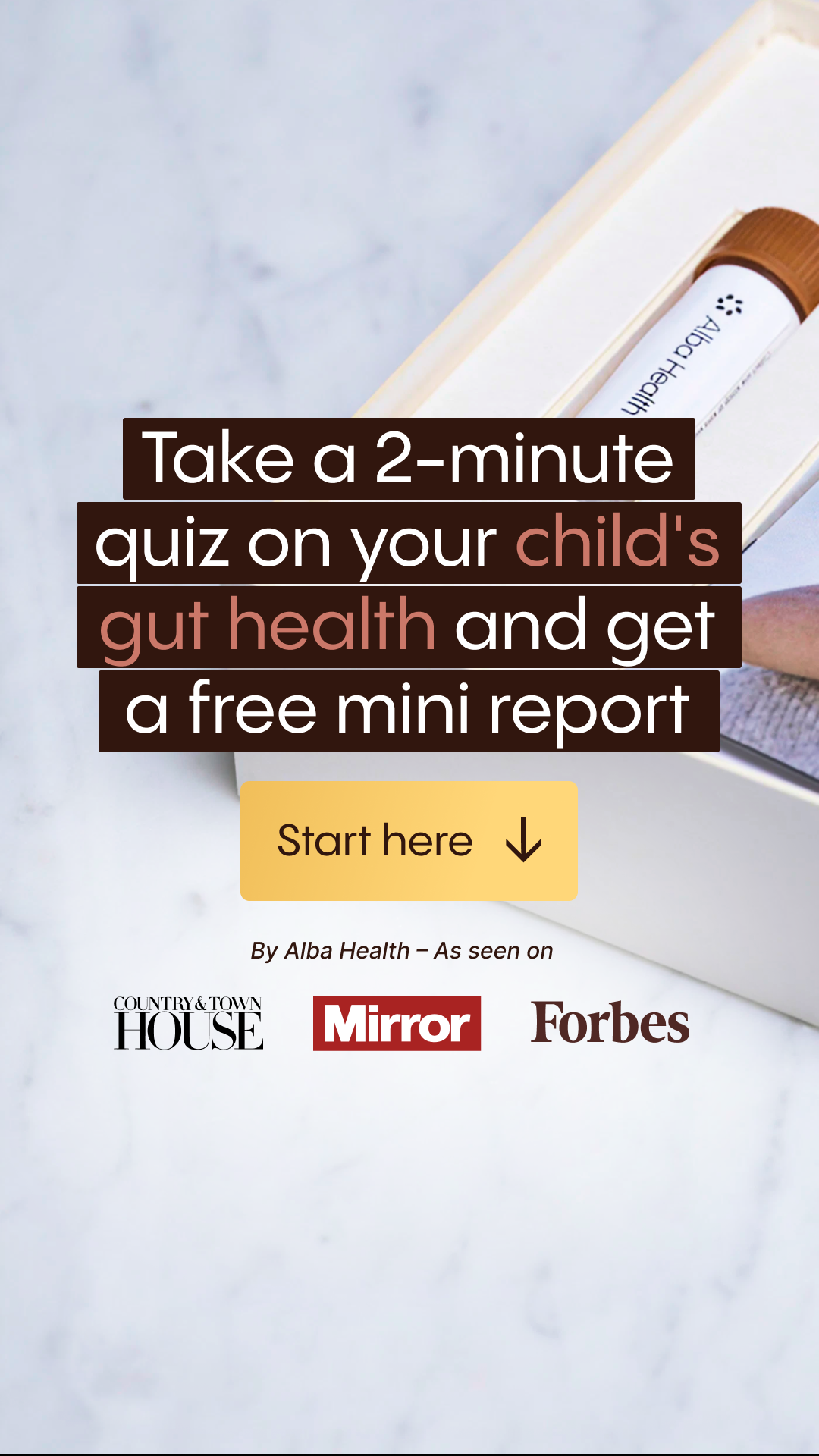 Alba Health Facebook ad