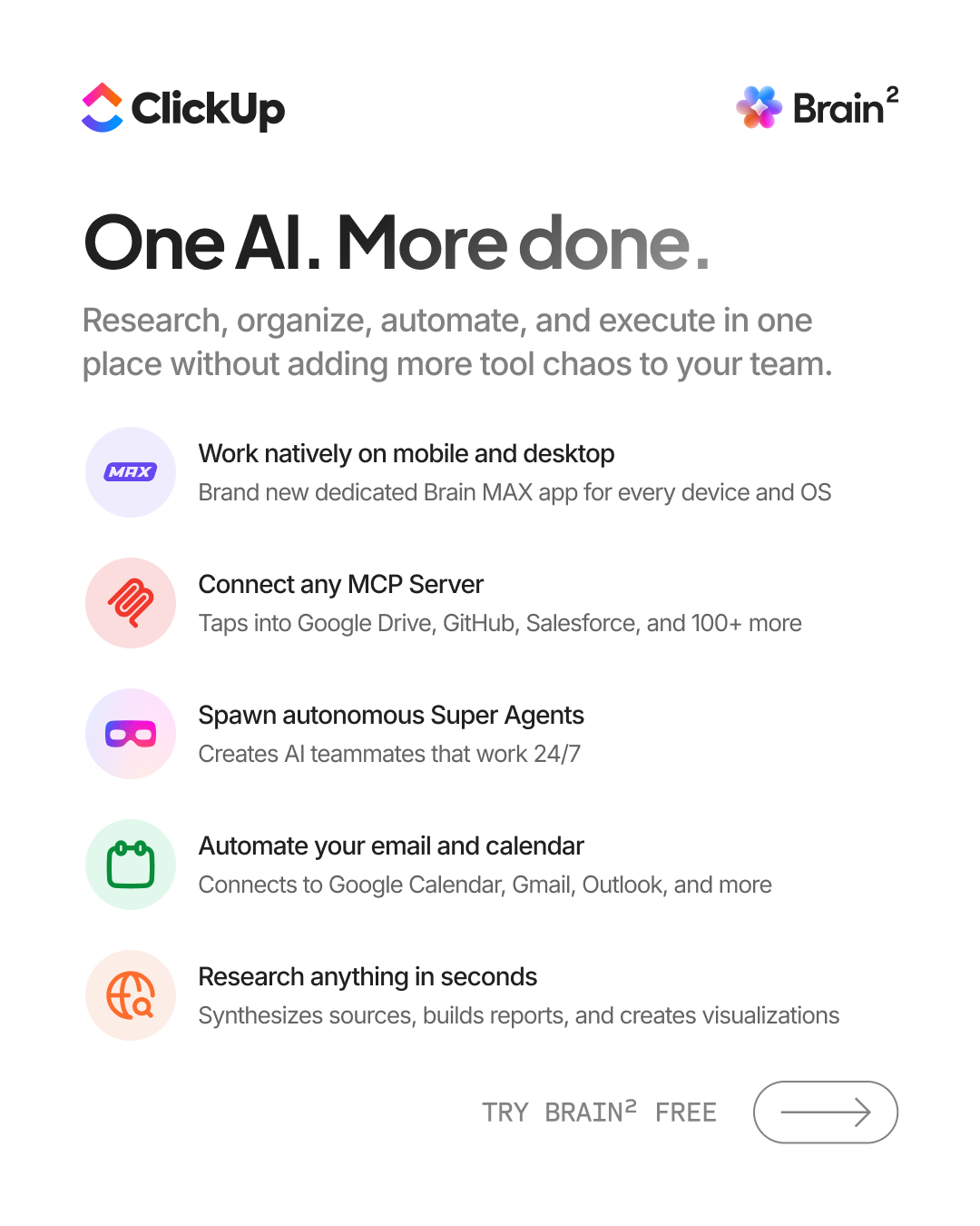 ClickUp Facebook ad