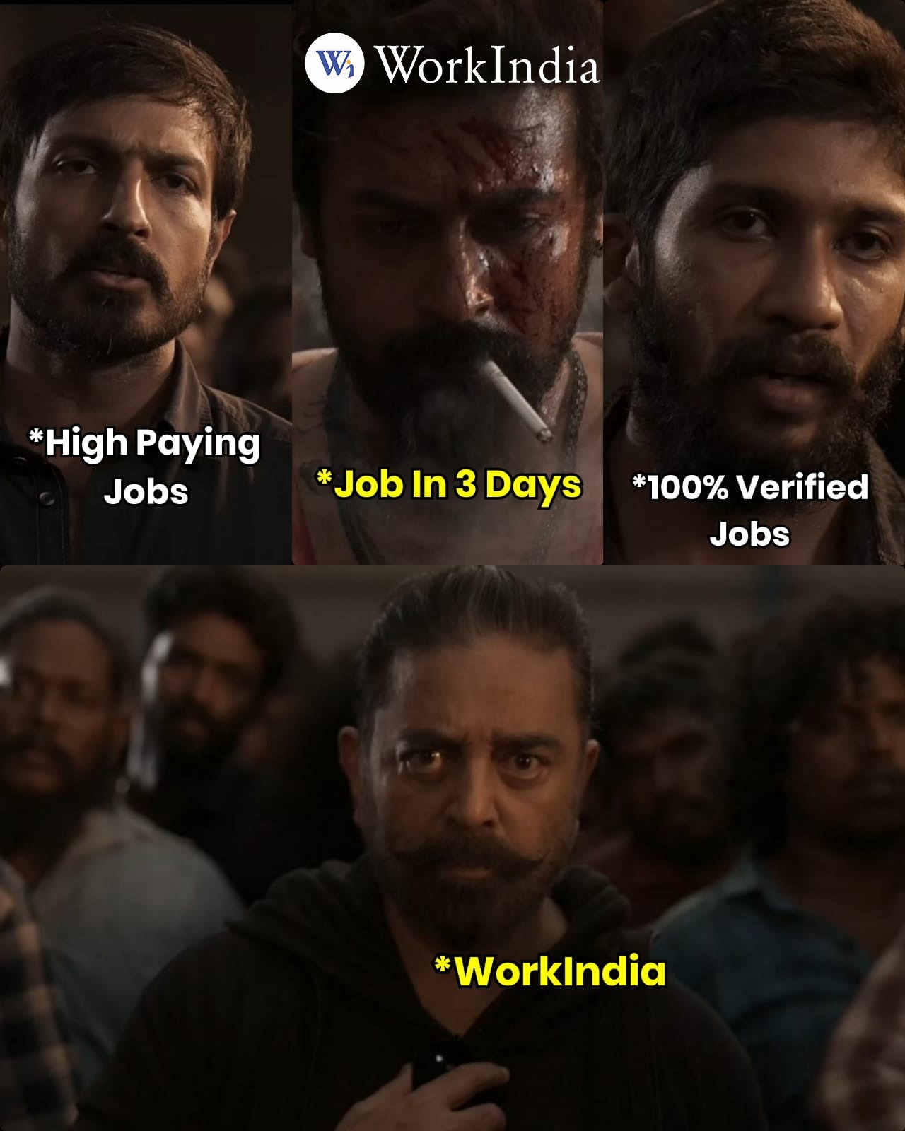 WorkIndia Facebook ad