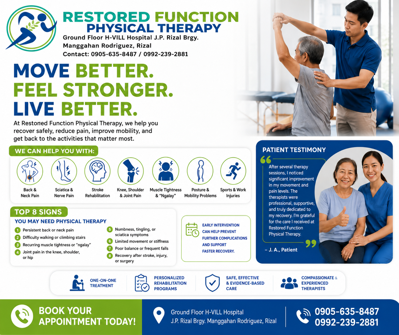 Restored Function Physical Therapy Facebook ad: Physical Therapy Near You in Montalban, Rizal
