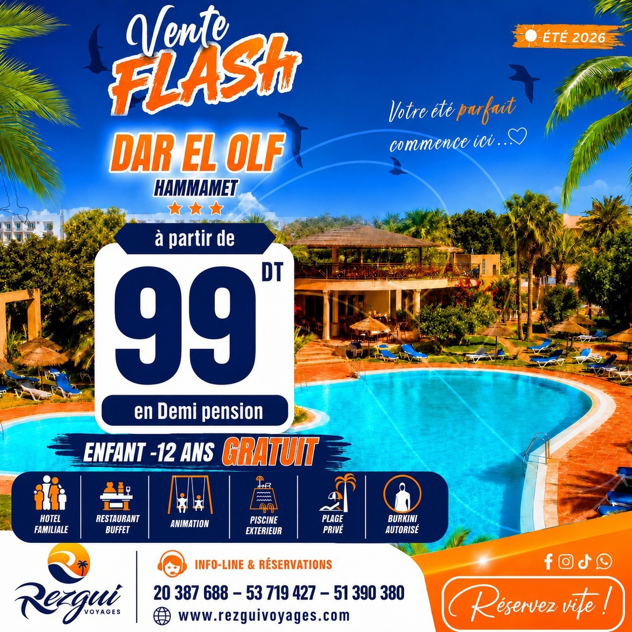 Rezgui Voyages & Loisirs Facebook ad: HΓ΄tel Γ partir de en ENFANTS --ππ ππ§π¬β¦