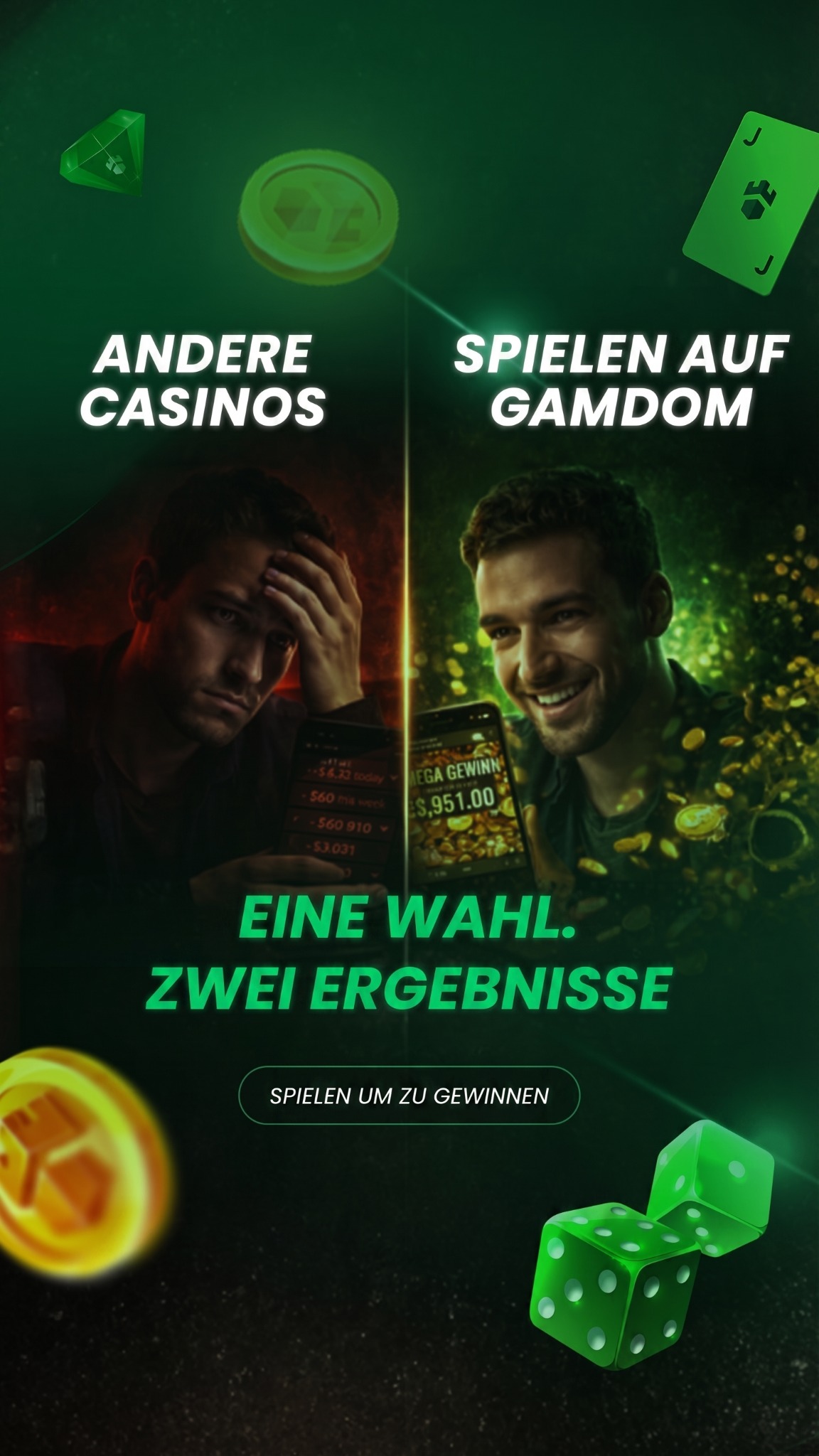 Gamdom Facebook ad from Apr 17, 2026