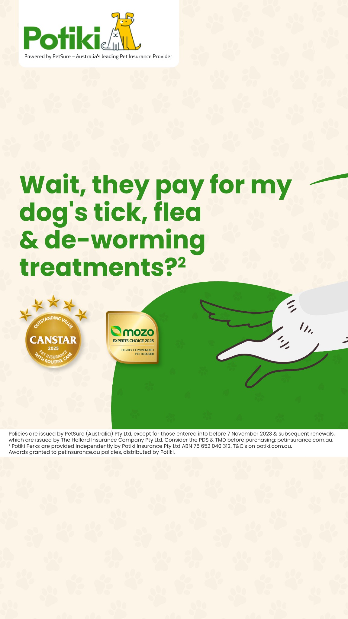 Potiki Facebook ad: Pet Insurance Australia | Dog Insurance | Cat Insurance |…