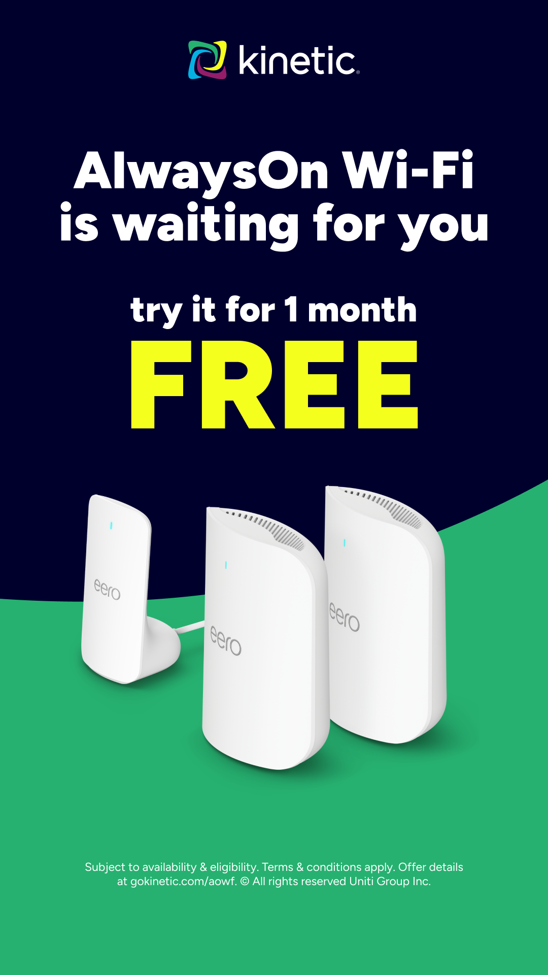 Kinetic Internet Facebook ad