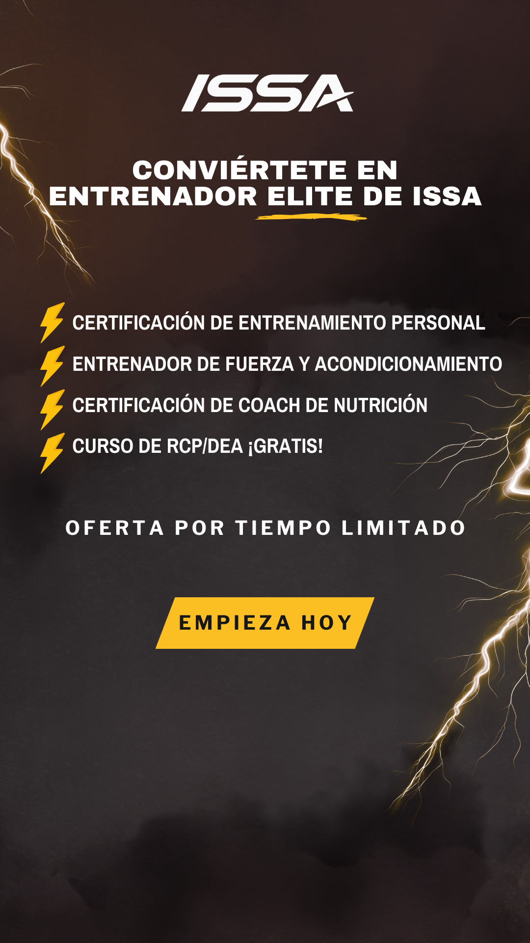 ISSA (International Sports Sciences Association) Facebook ad
