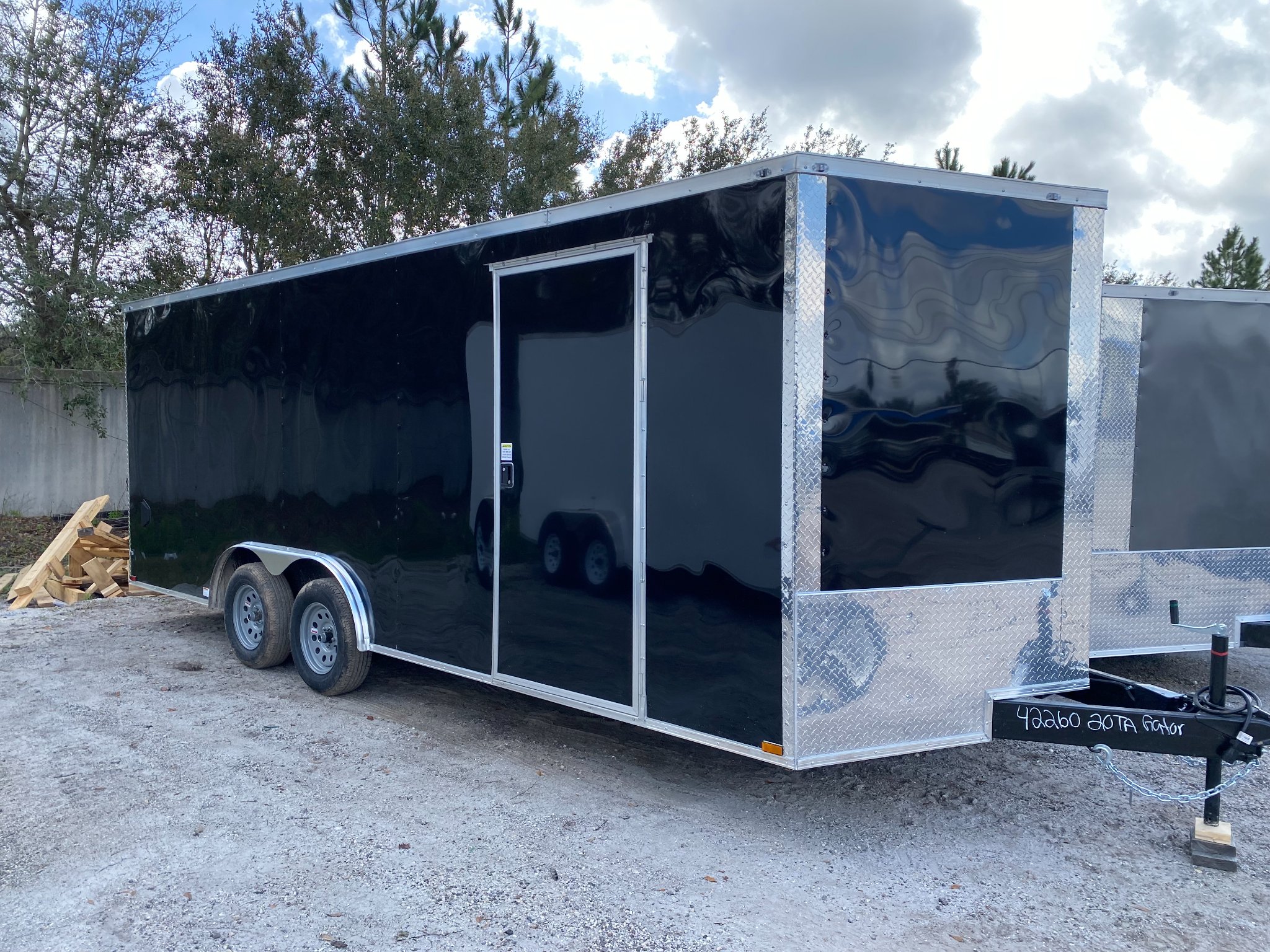 Richard Wolfe Facebook ad: 8.5X20 TA ENCLOSED CARGO TRAILERS! 5K AXLES! BRAKES! IN…