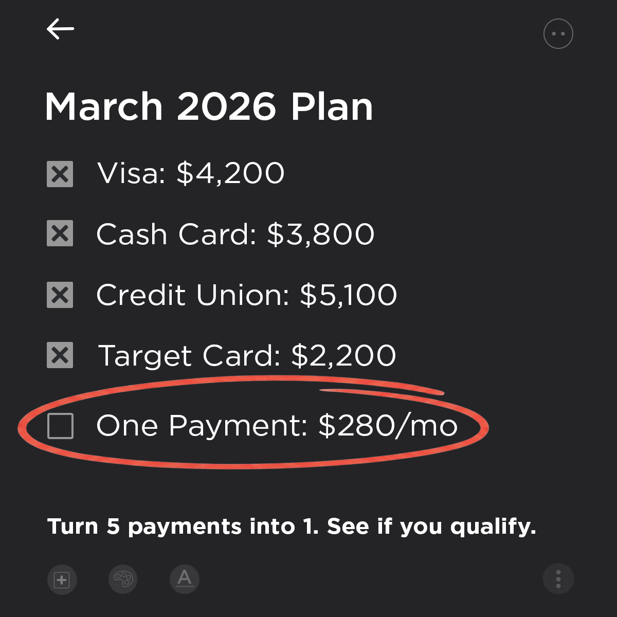 Middle Class Savings Facebook ad