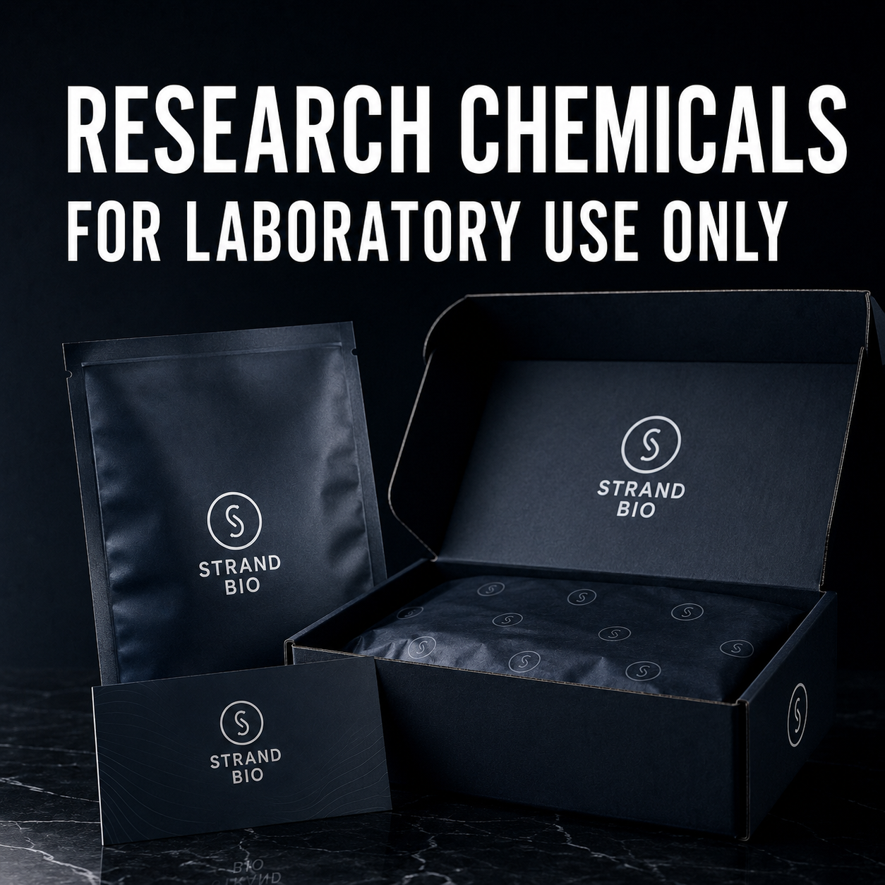 Strand Bio Facebook ad: Research Chemicals for Laboratory Use Only