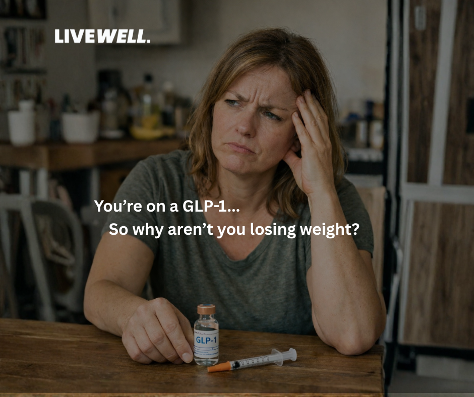 LIVE WELL. Facebook ad: GLP-1 Not Working? Here's Why.