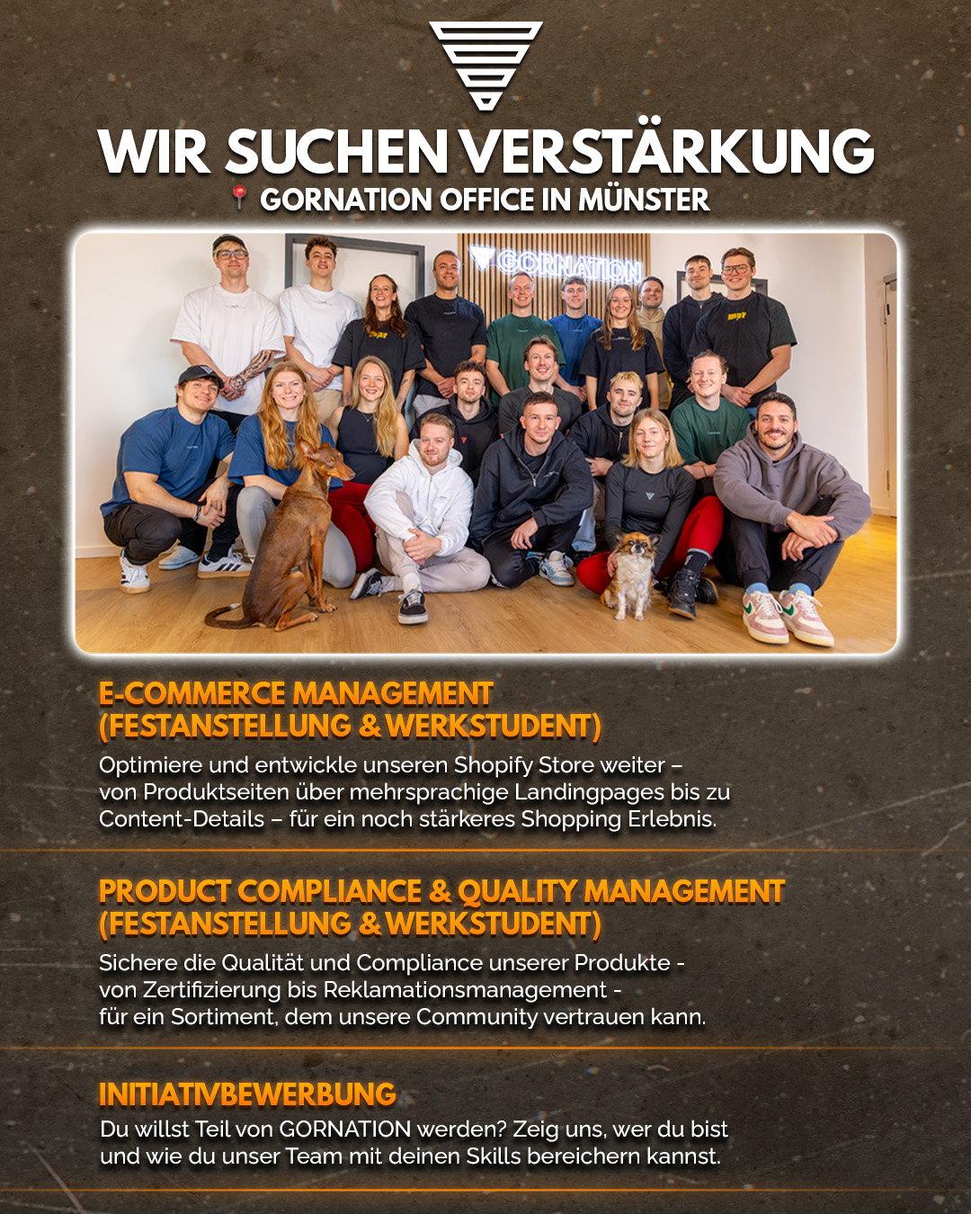 GORNATION Facebook ad: Werde Teil des Teams von GORNATION!