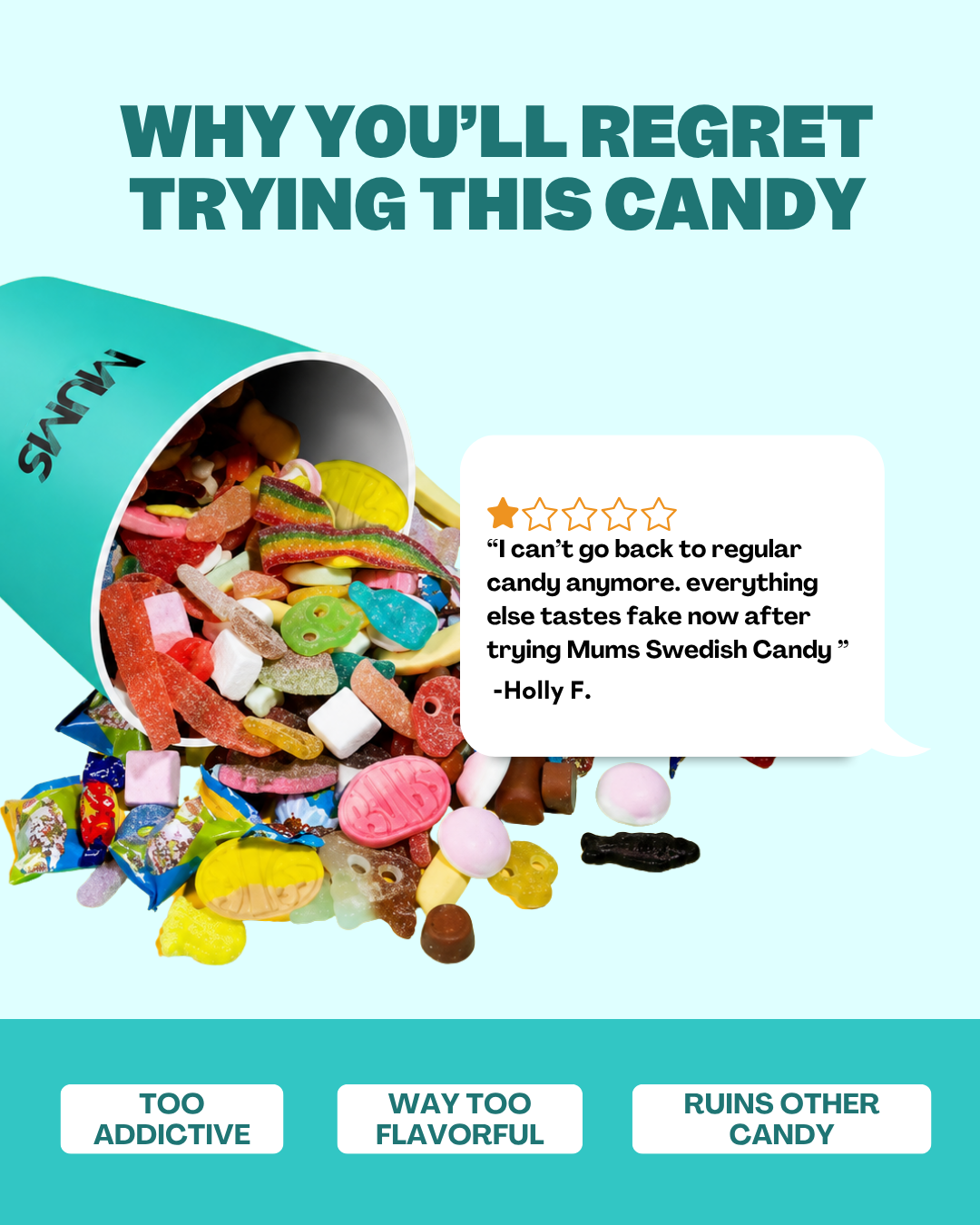 Mums - The Swedish Candy Co. Facebook ad