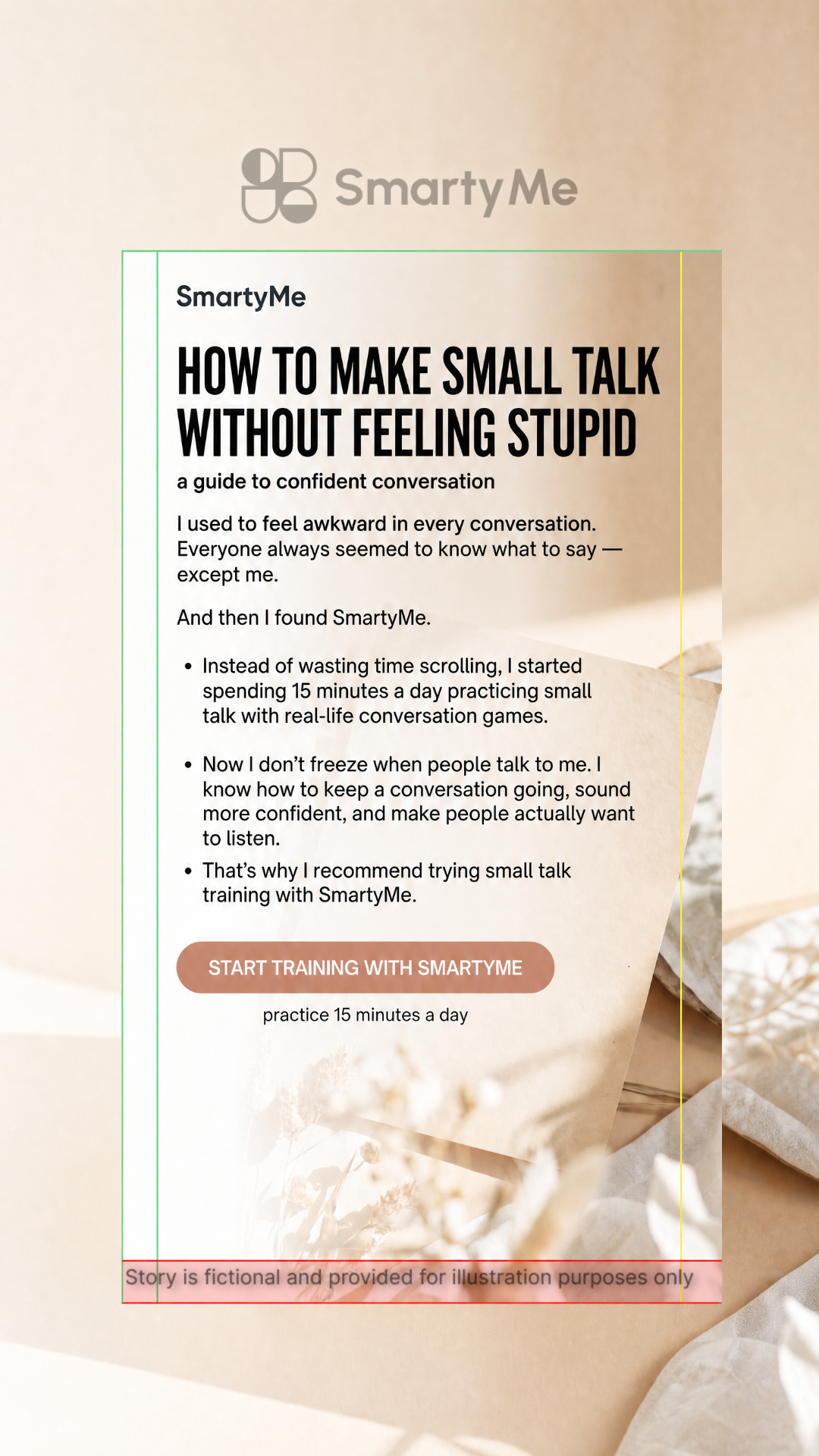 SmartyMe: Charisma Skills Facebook ad: Charisma Is a Skill, Learn It Now