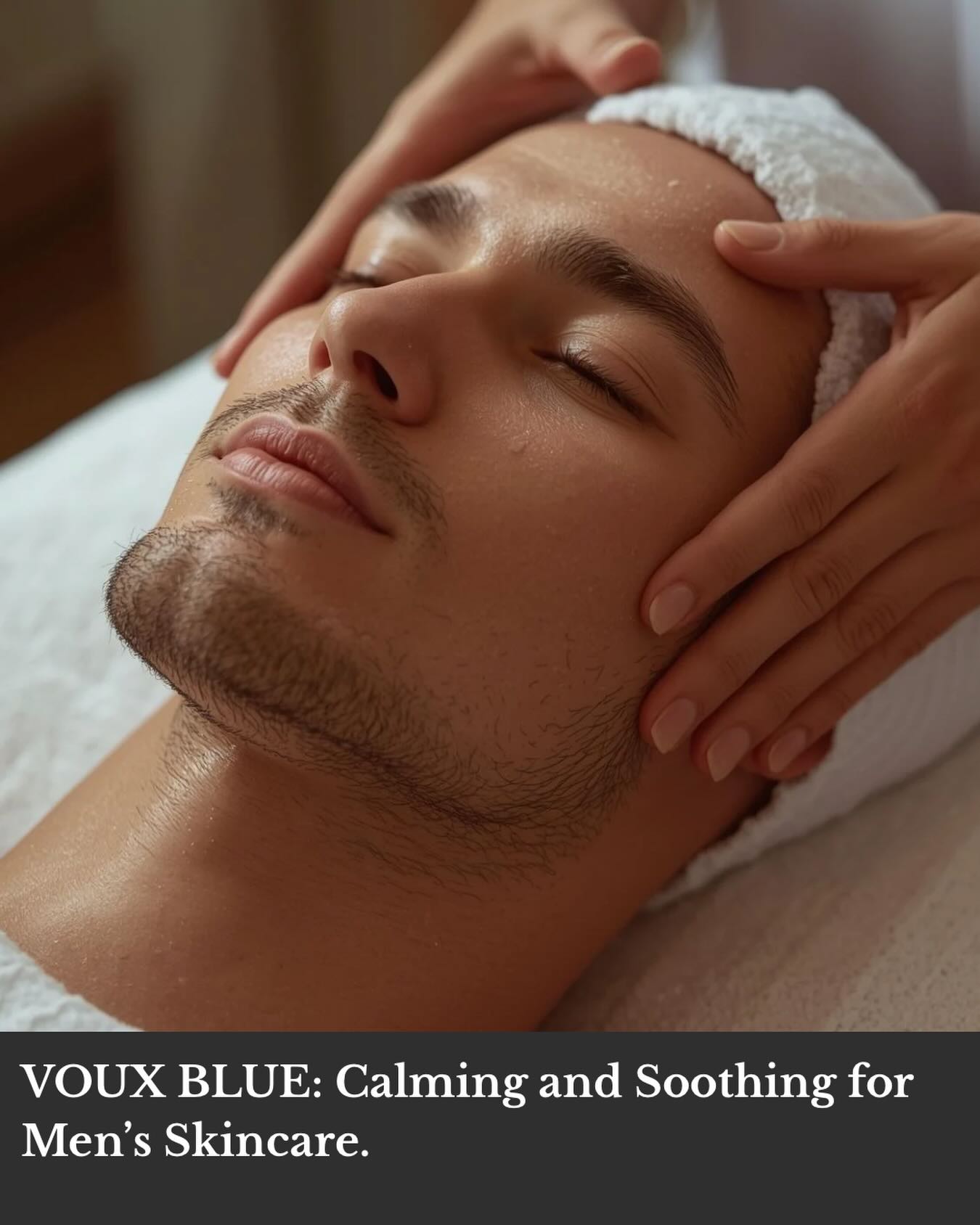VOUX Skincare Facebook ad: Men’s skin deserves more than a bar of…