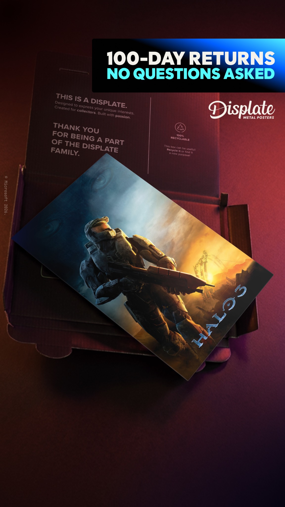Displate Facebook ad
