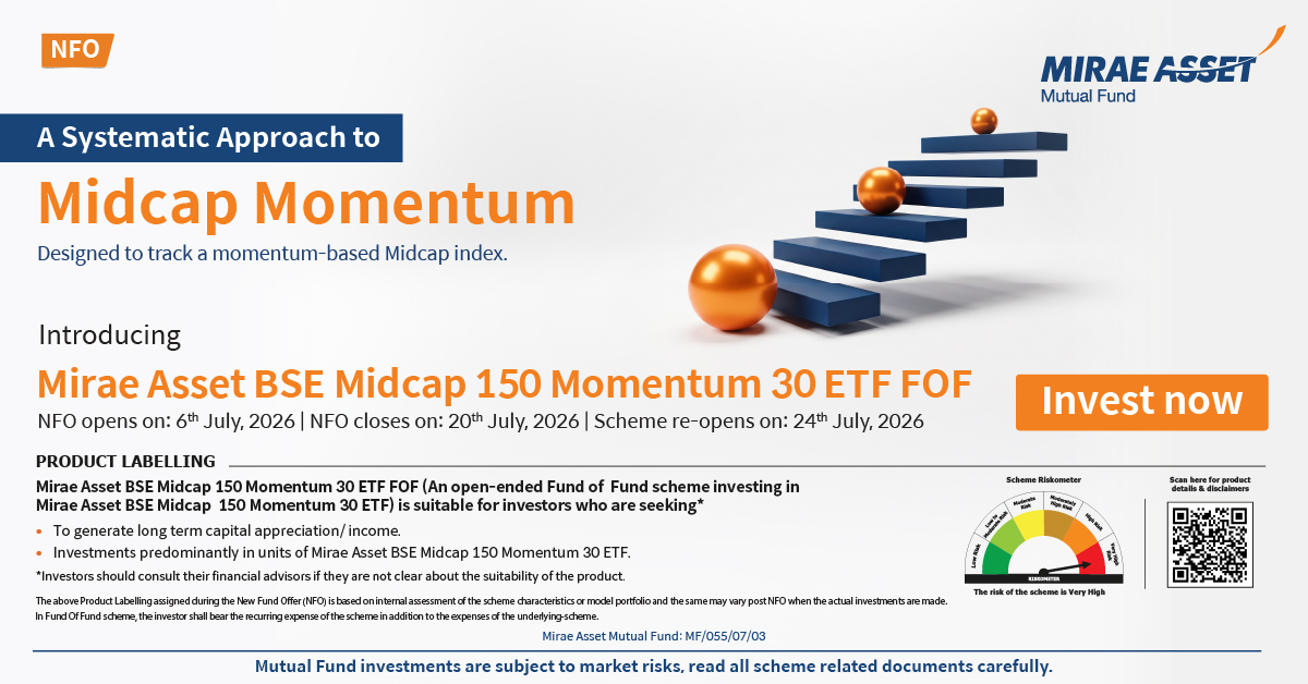 Mirae Asset India Facebook ad