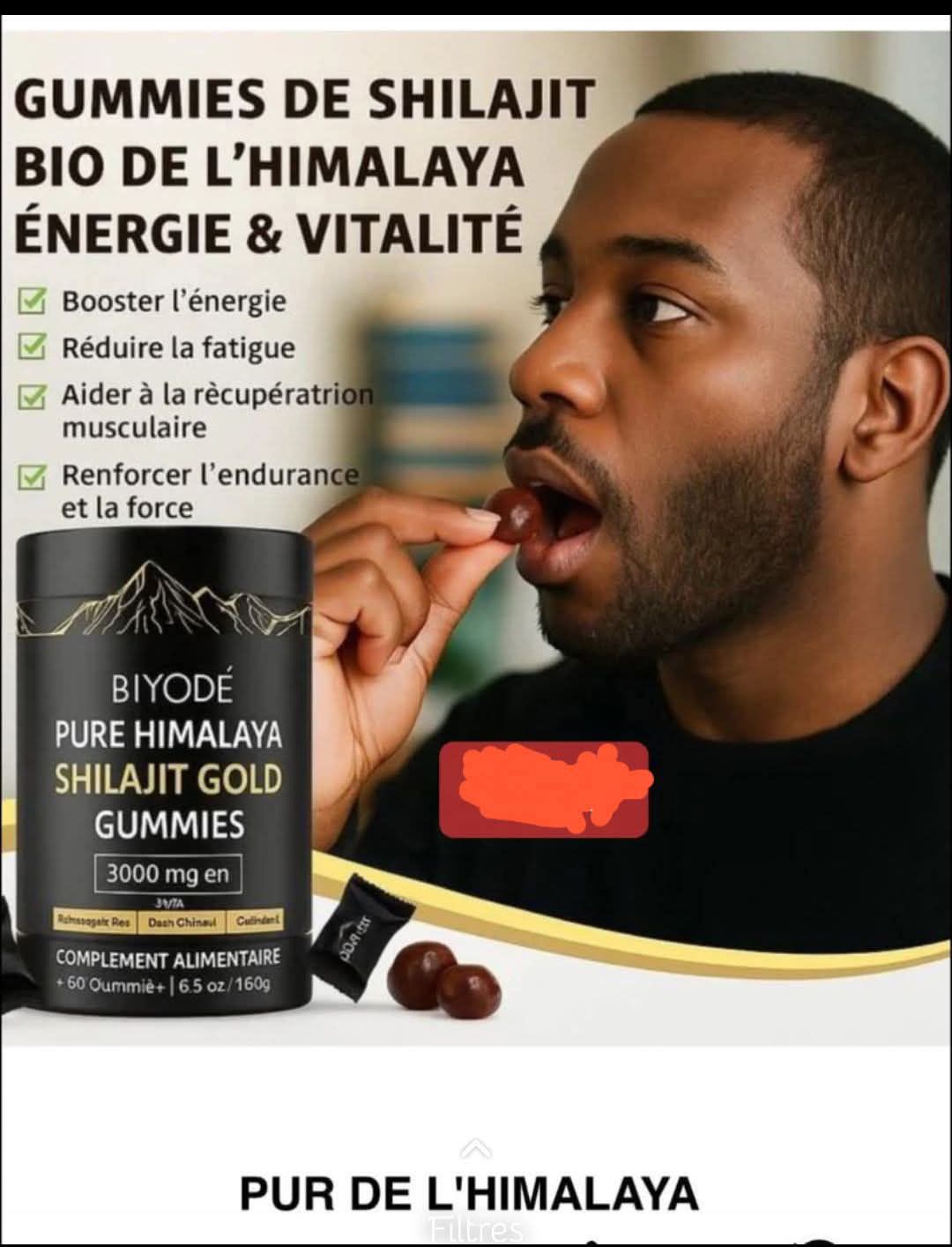 LM Boutique Facebook ad: PUR HIMALAYAN SHILAJIT GUMMIES!