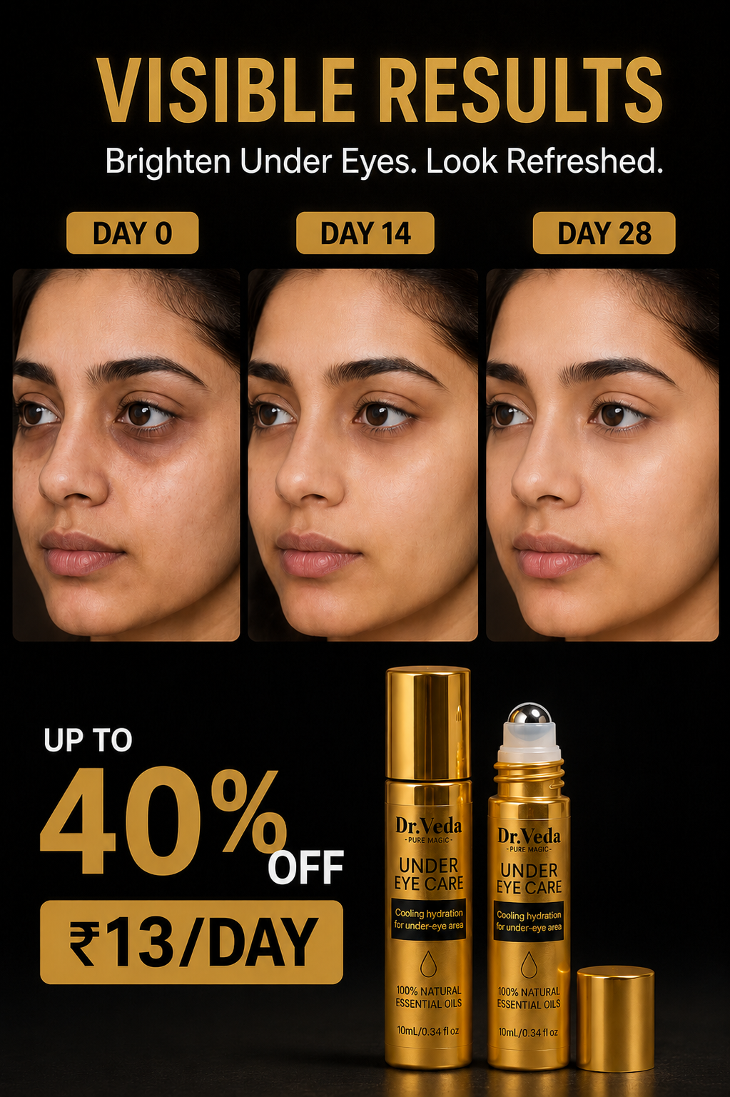 Dr Veda Skincare Facebook ad