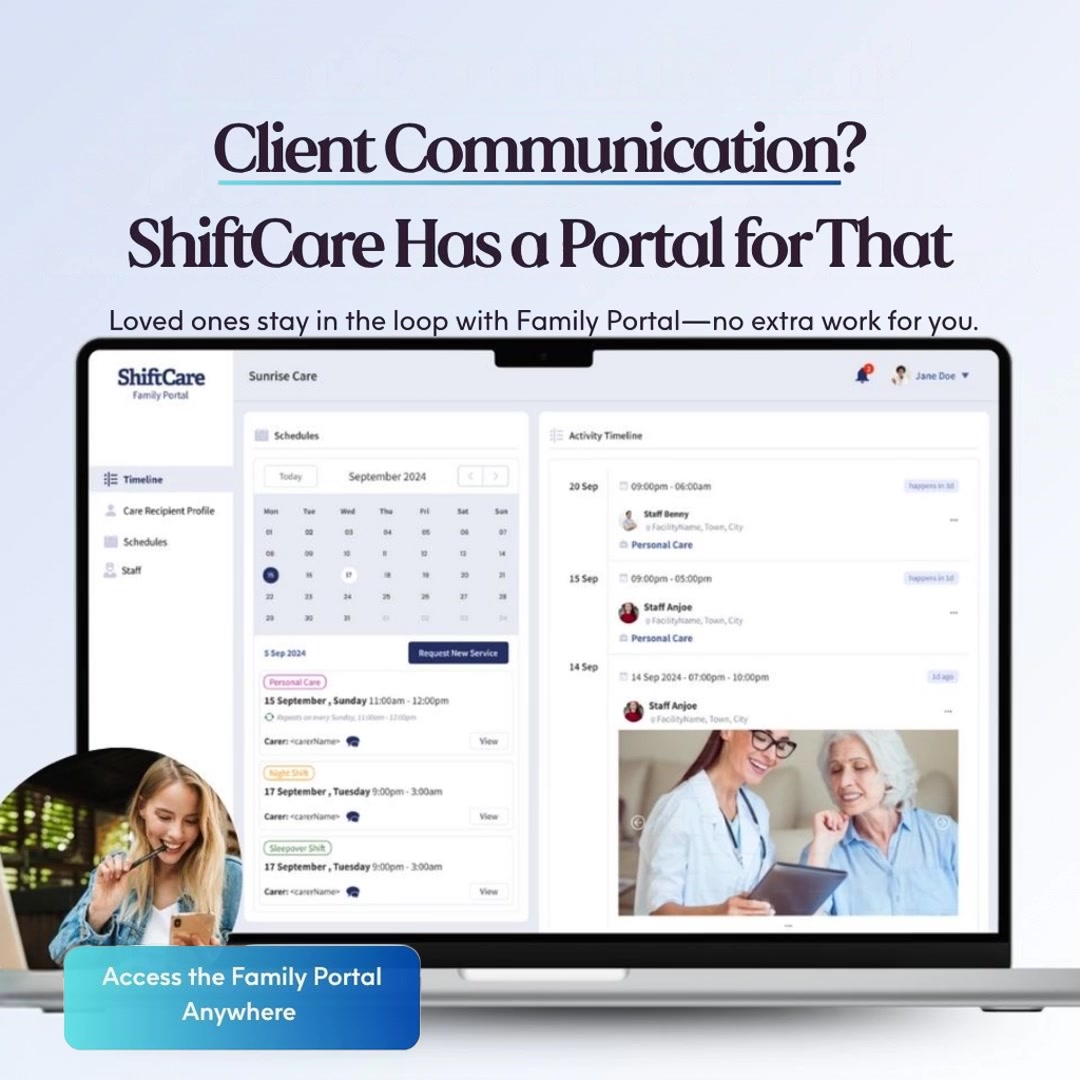 ShiftCare Facebook ad