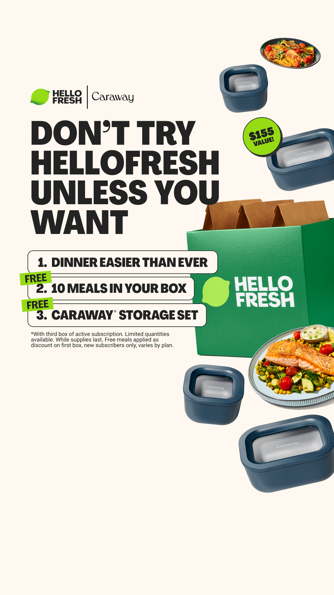 HelloFresh Facebook ad