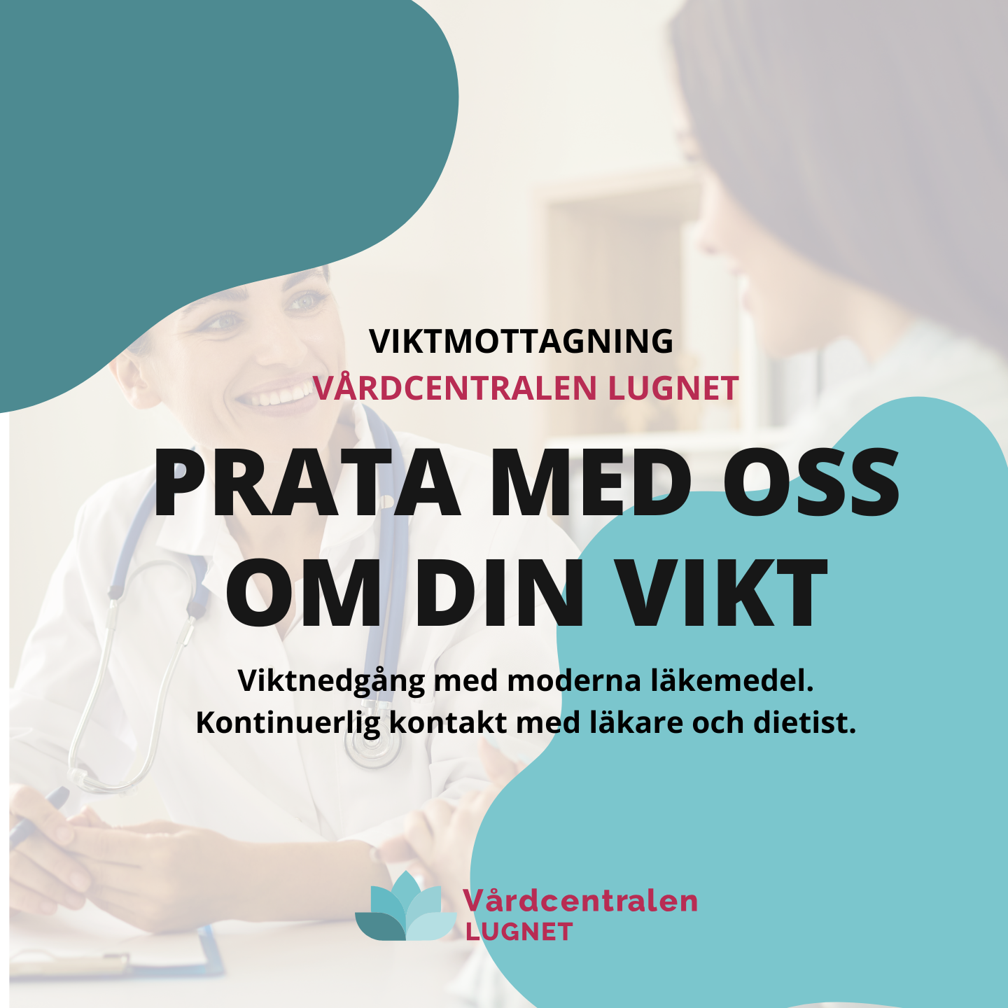 Vårdcentralen Lugnet Facebook ad from Jun 5, 2025