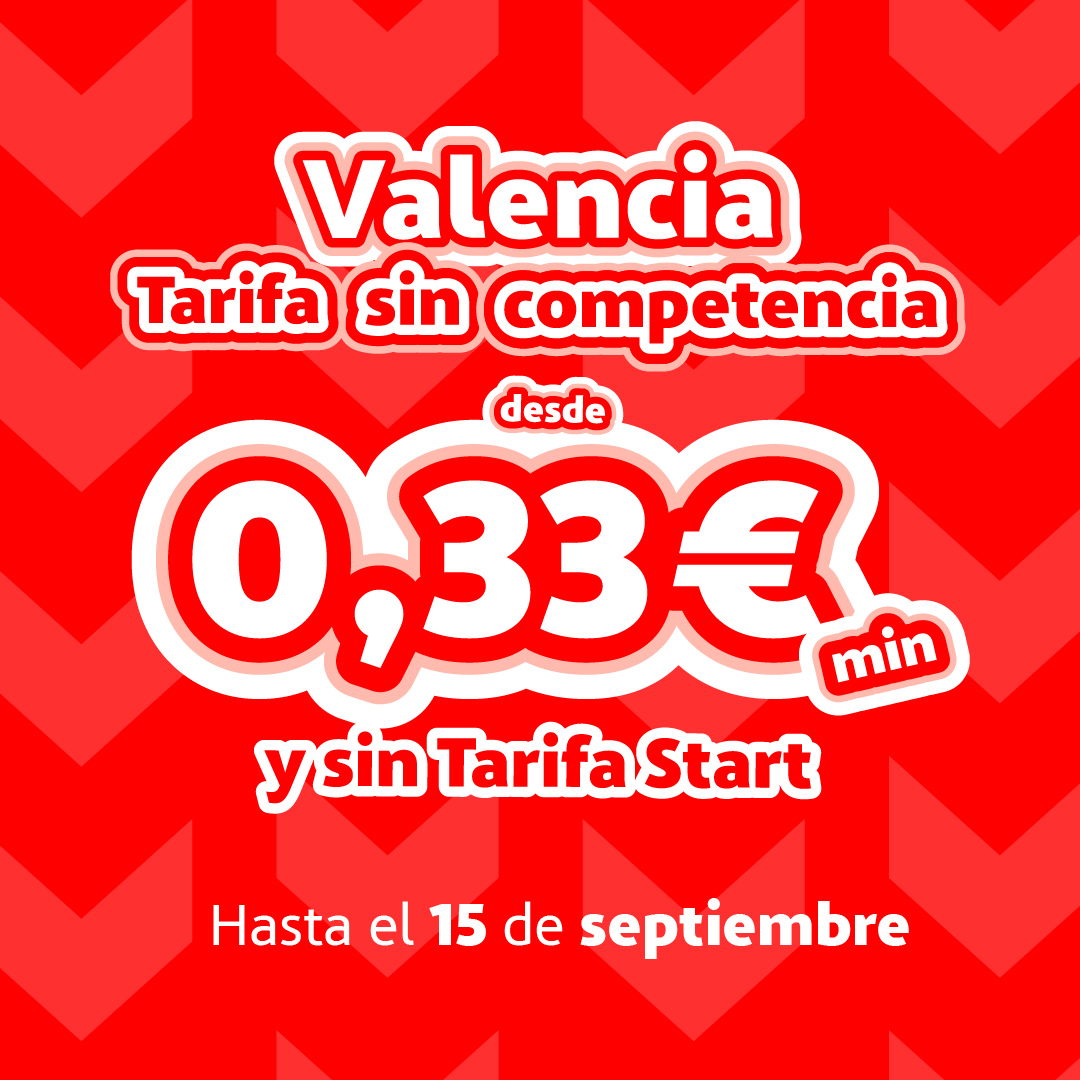 ACCIONA Movilidad Facebook ad: Tarifas sin competencia