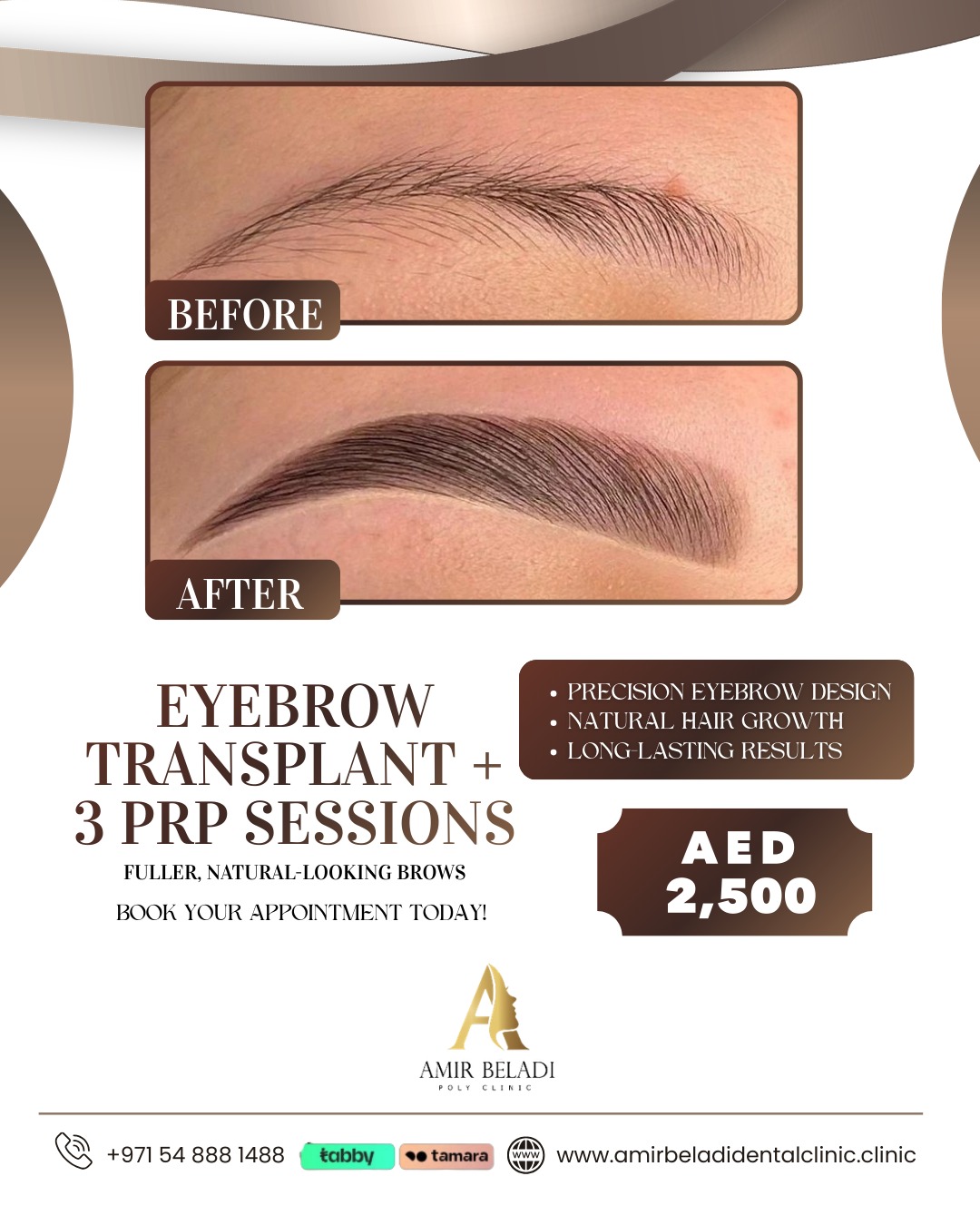 Amir Beladi Polyclinic Facebook ad: Look at that after.