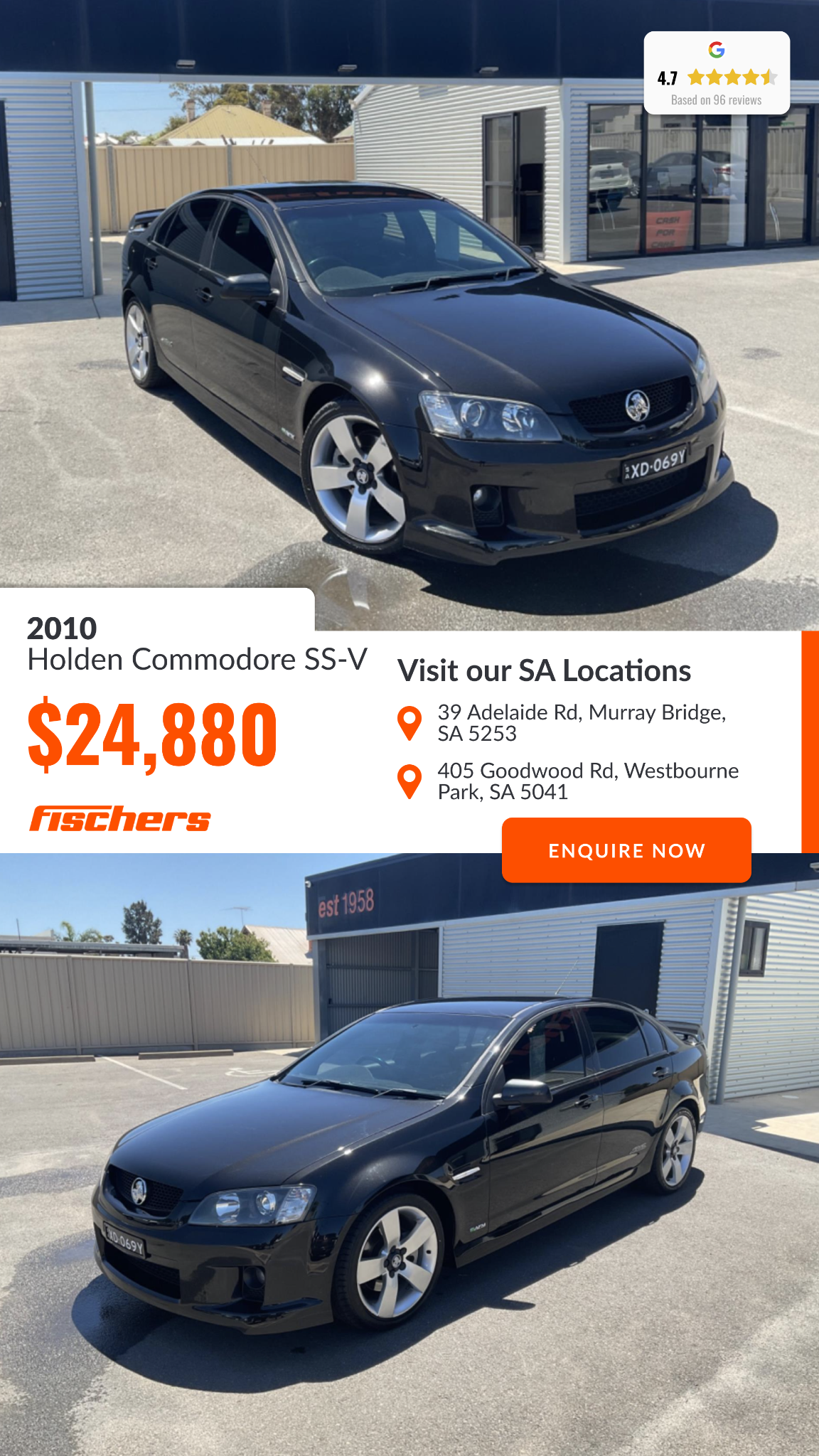 Fischer Motors Facebook ad