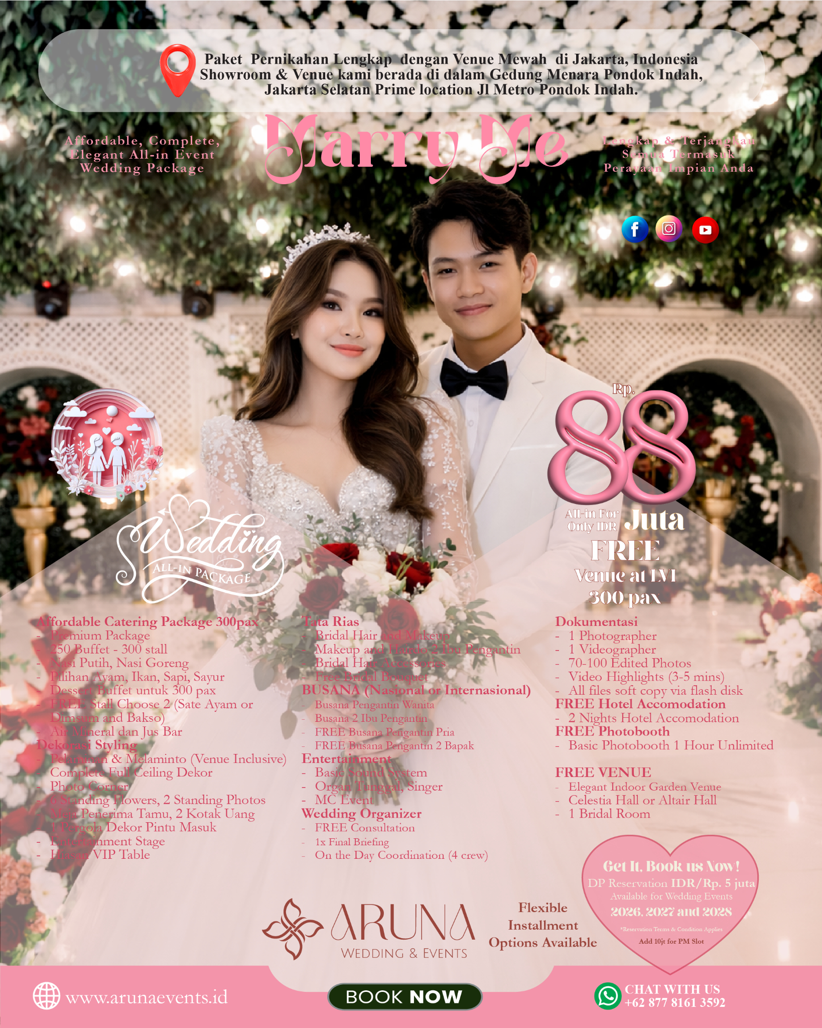 Aruna Vana Events Facebook ad: Wedding premium di Jakarta Selatan