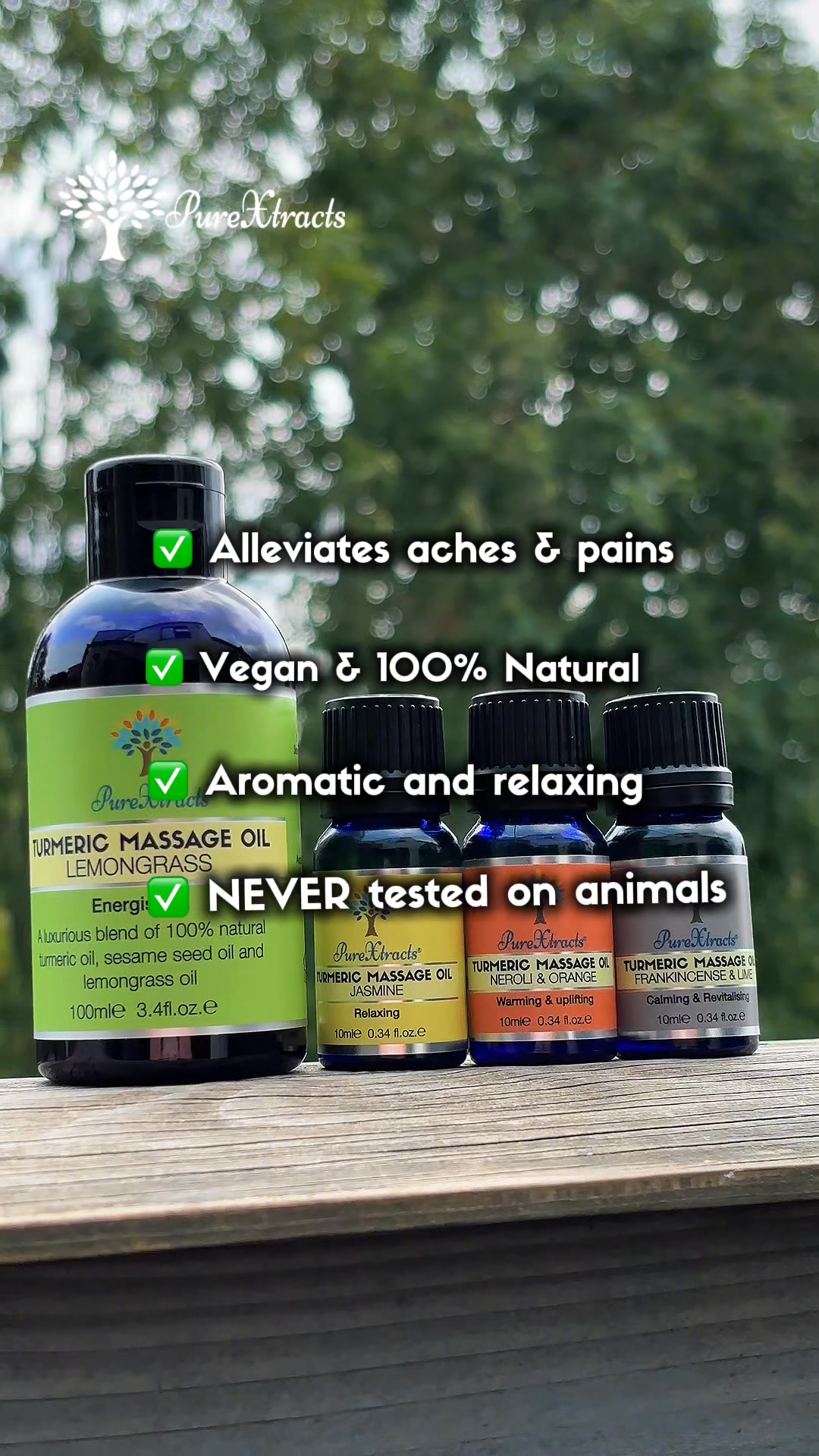 PureXtracts Facebook ad: PureXtracts Turmeric Massage Oil