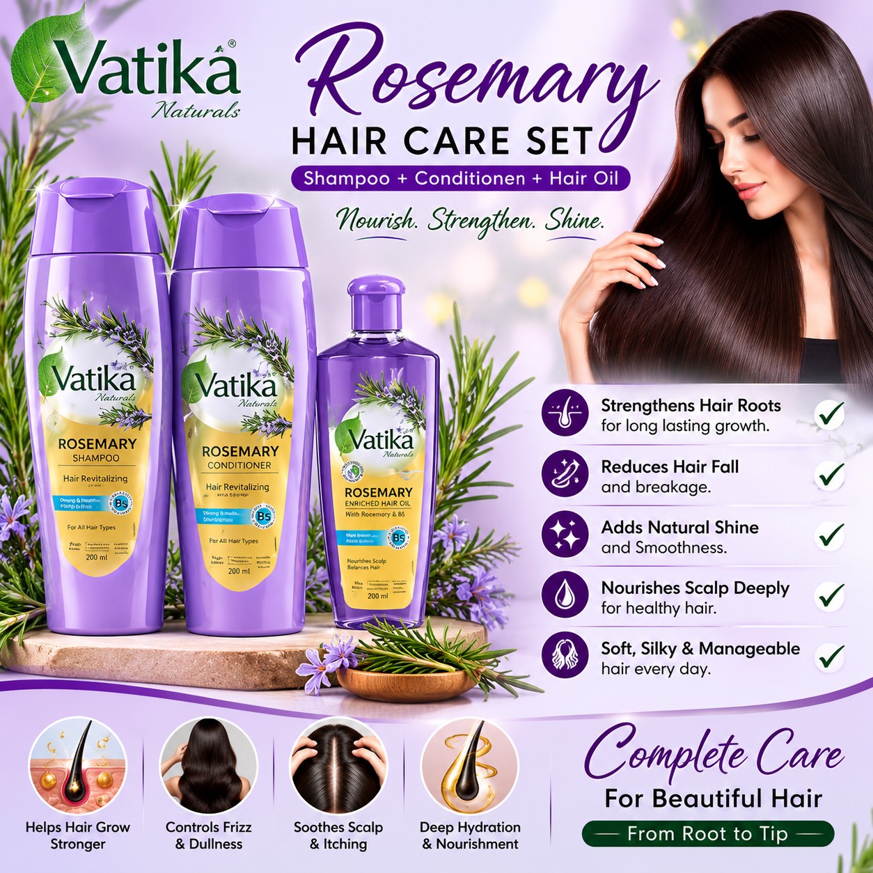 B & B Cosmetics Online Store Facebook ad: Beauty, Down to the Last Strand.