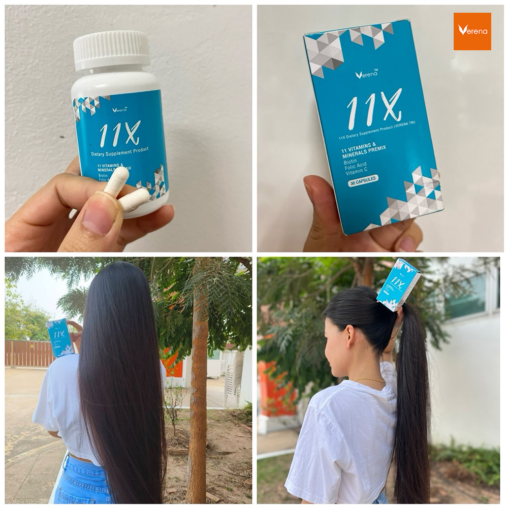 11X Hair Vitamins ลดผมร่วง เร่งผมยาว V.1 Facebook ad: Verena 11X
