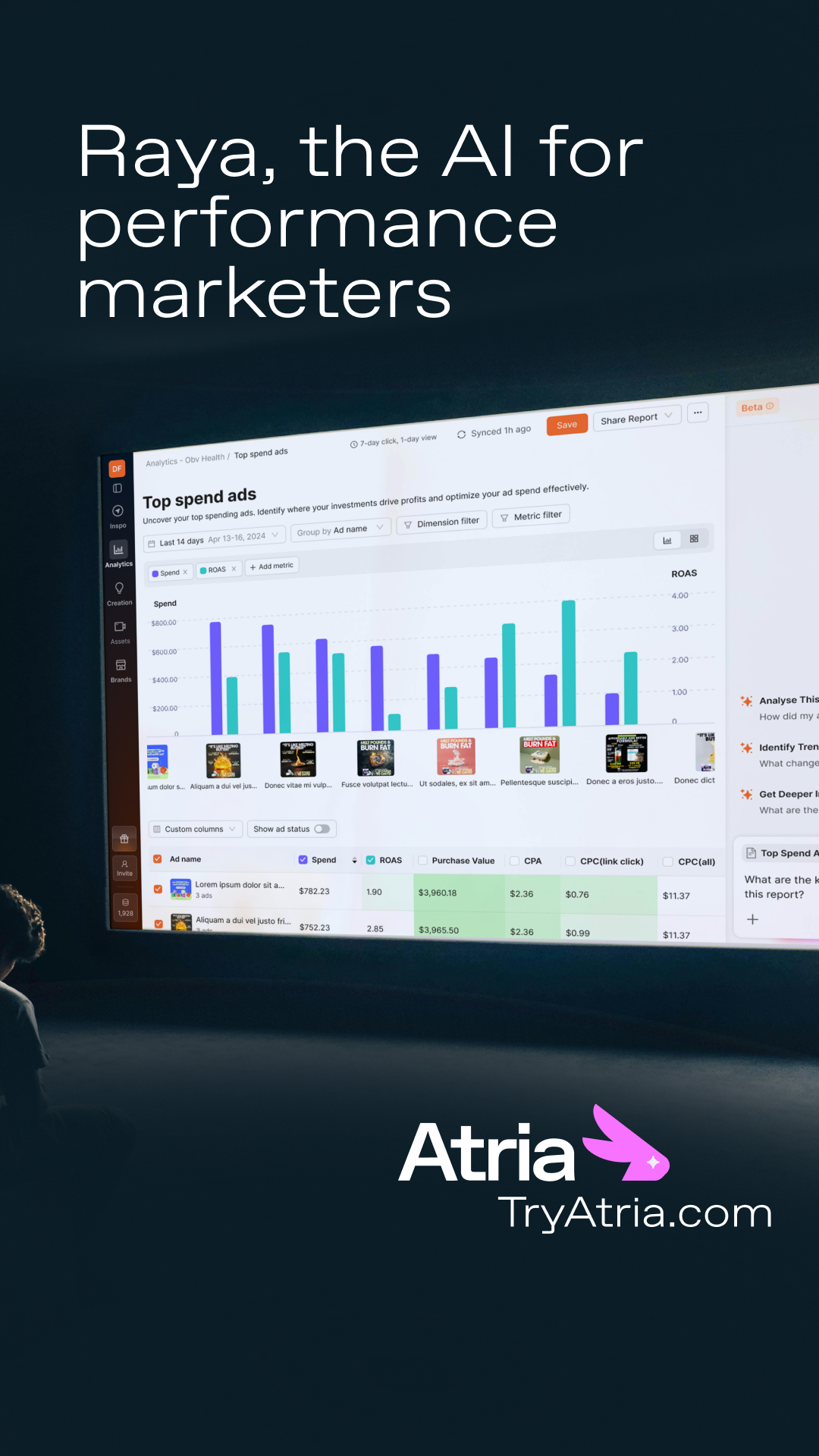 Atria AI Facebook ad